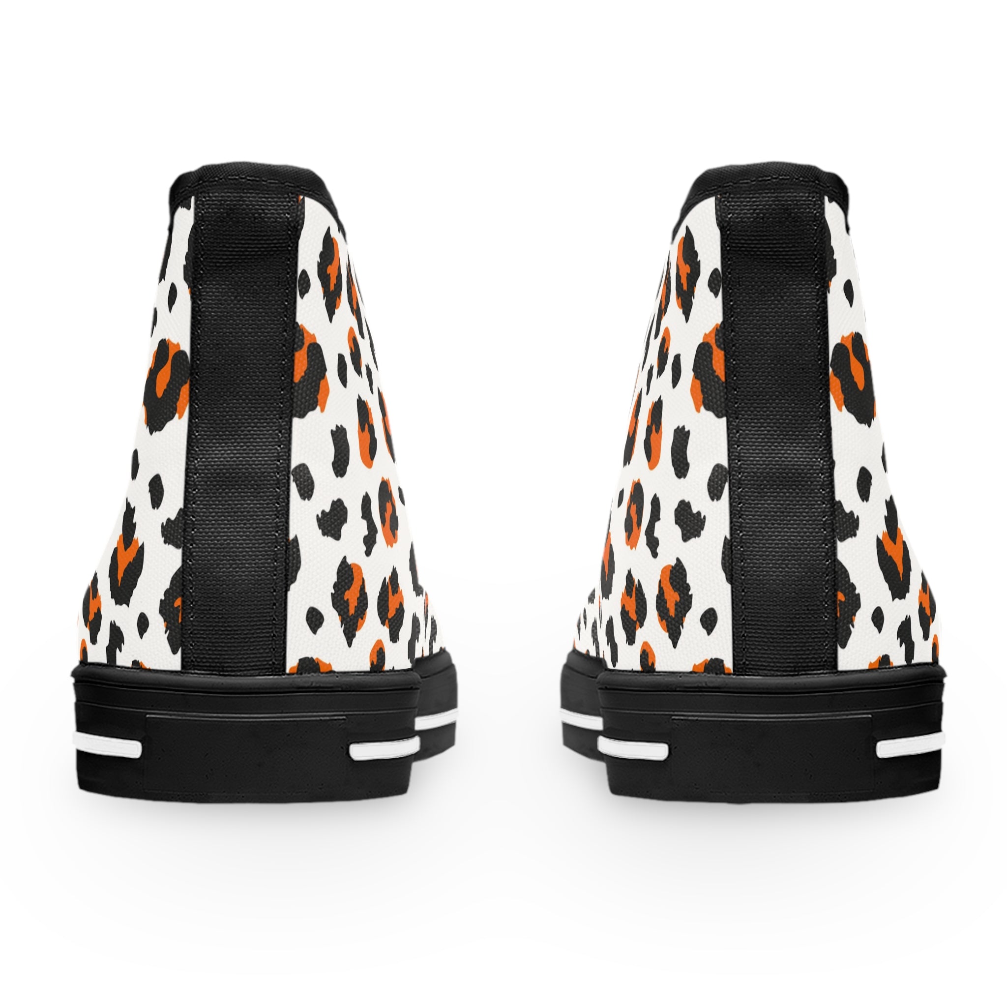 Leopard Print Sneakers, High Top Leopard Sneakers, Leopard Print Shoes, Sneakers, Women's High-Top Sneakers
