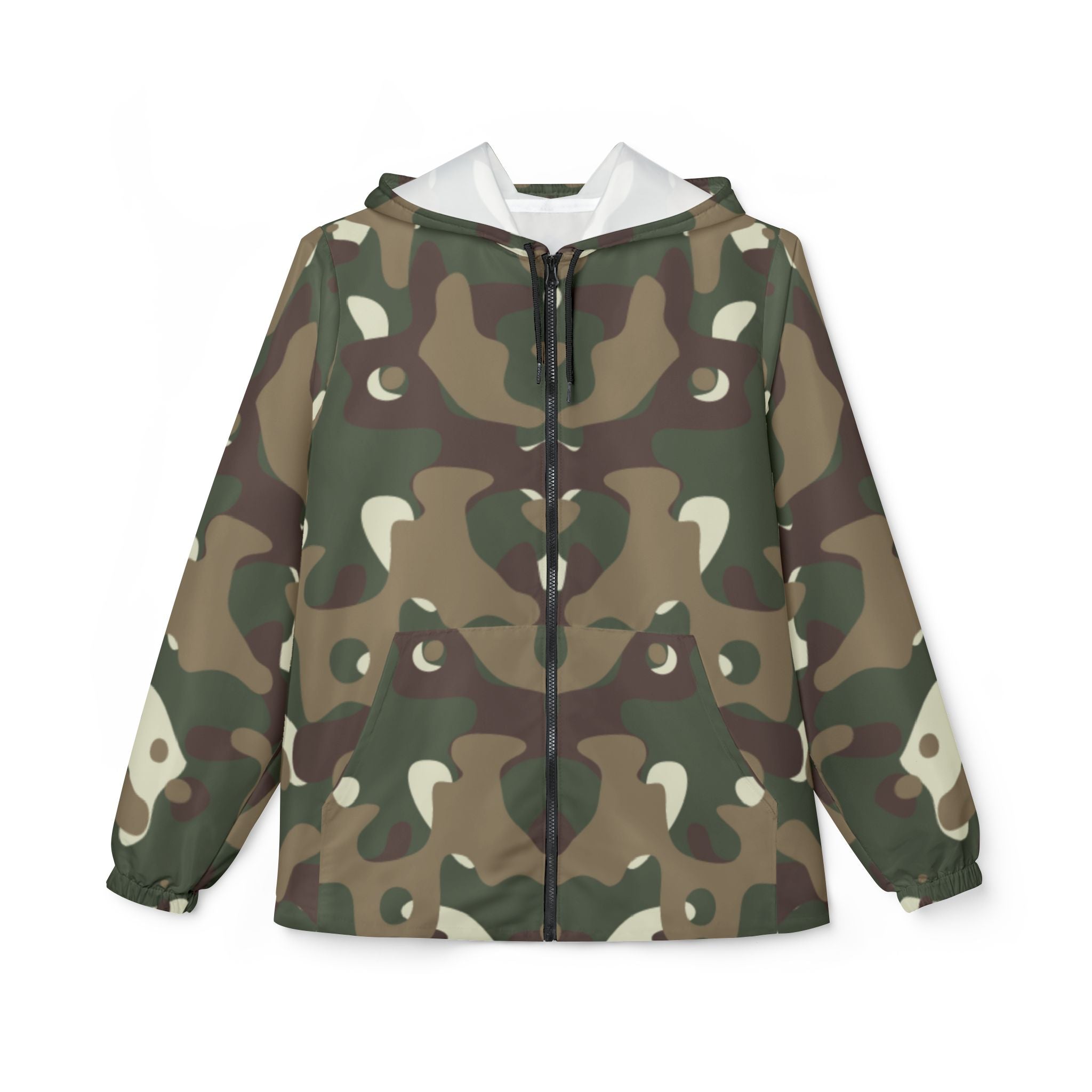 Camouflage Windbreaker, Camouflage Jacket, Camo Jacket, Windbreaker Jacket, Hooded Windbreaker, Camo Hooded Jacket