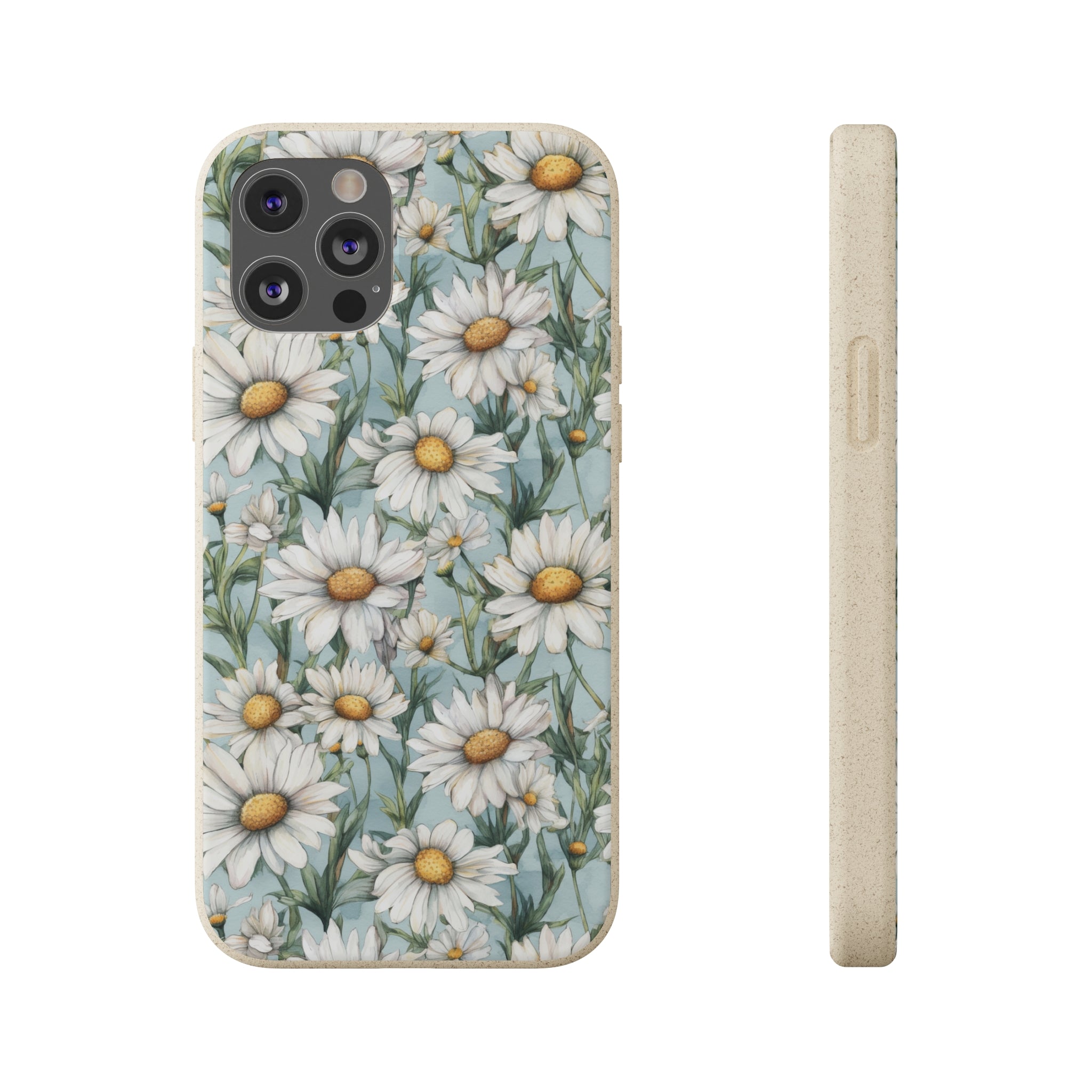 Daisy iPhone case, birth month April iPhone case, birth flower iPhone case, April Daisy iPhone case, iPhone Case, Biodegradable iPhone Cases, Biodegradable Phone Cases