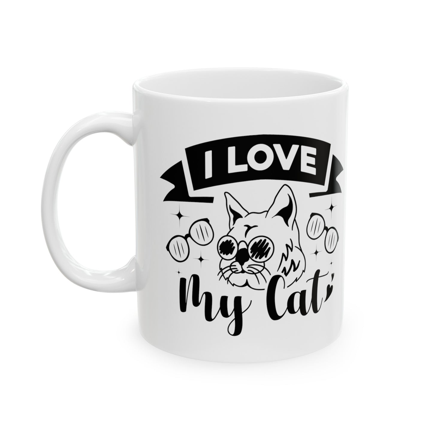 I Love My Cat Ceramic Mug 11oz