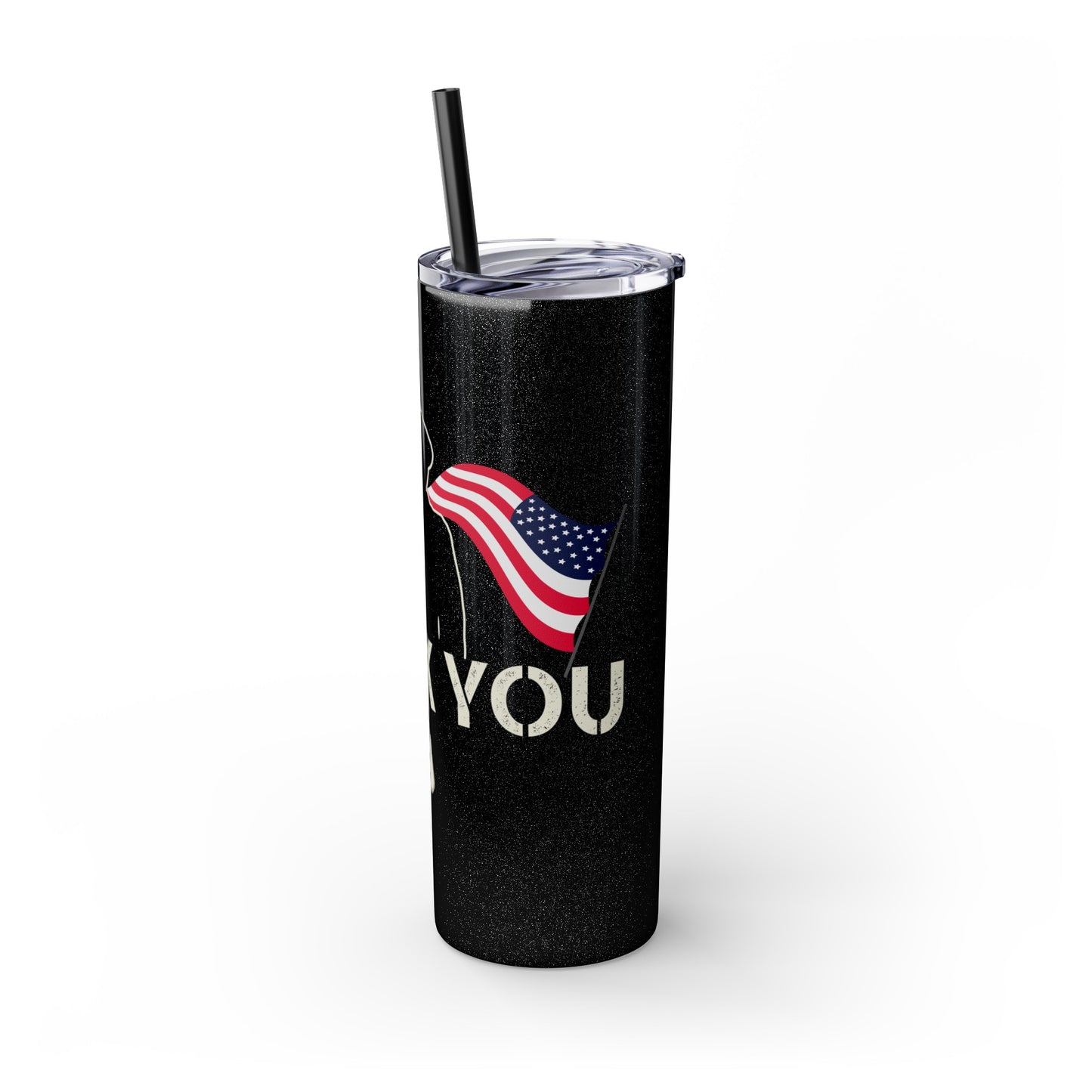 Thank You Veterans Day Skinny Tumbler with Straw, 20oz