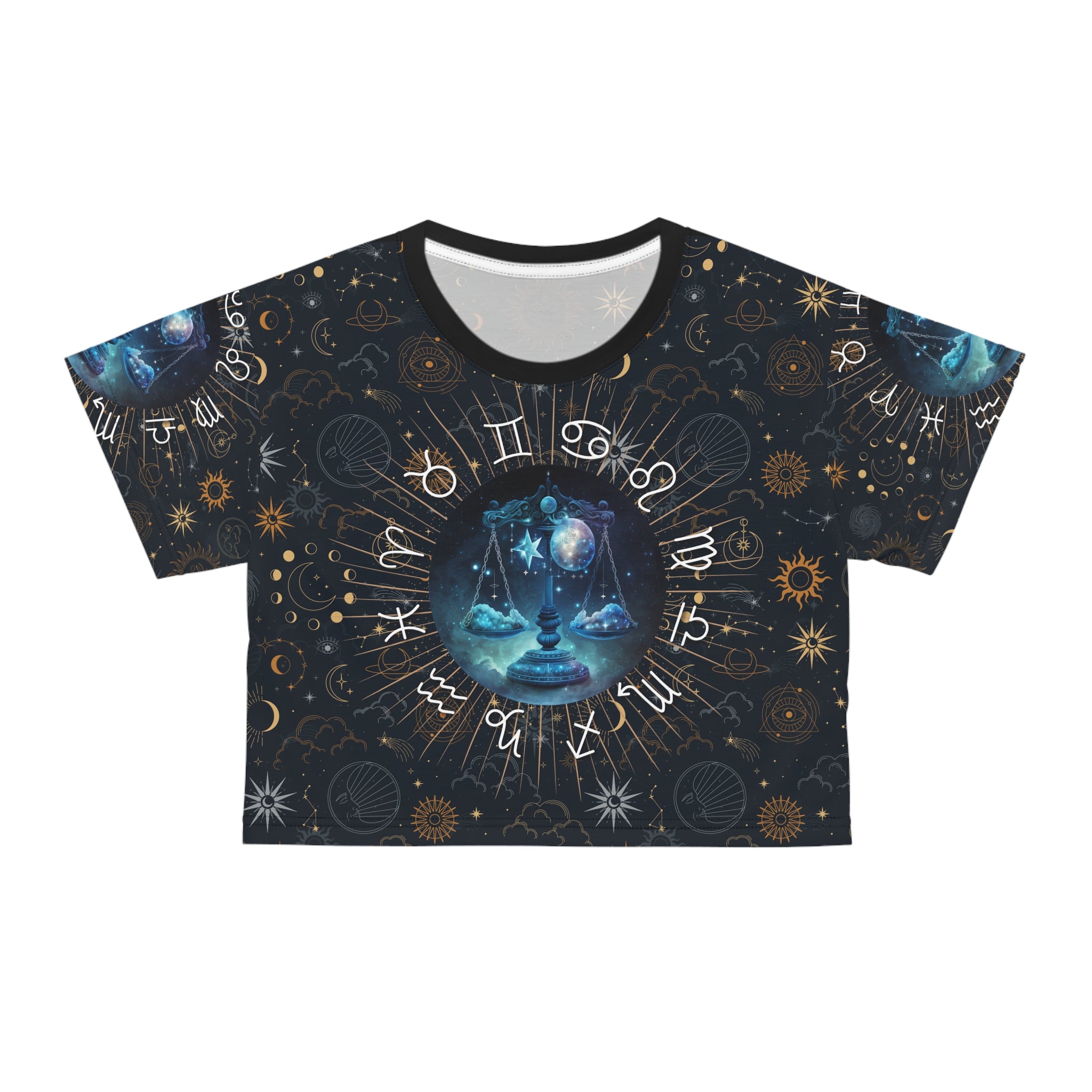 Libra women's crop top, Libra activewear, Libra Zodiac Sign, Libra Astrological, Libra Gift, Libra zodiac tee, Crop Tee, zodiac crop
