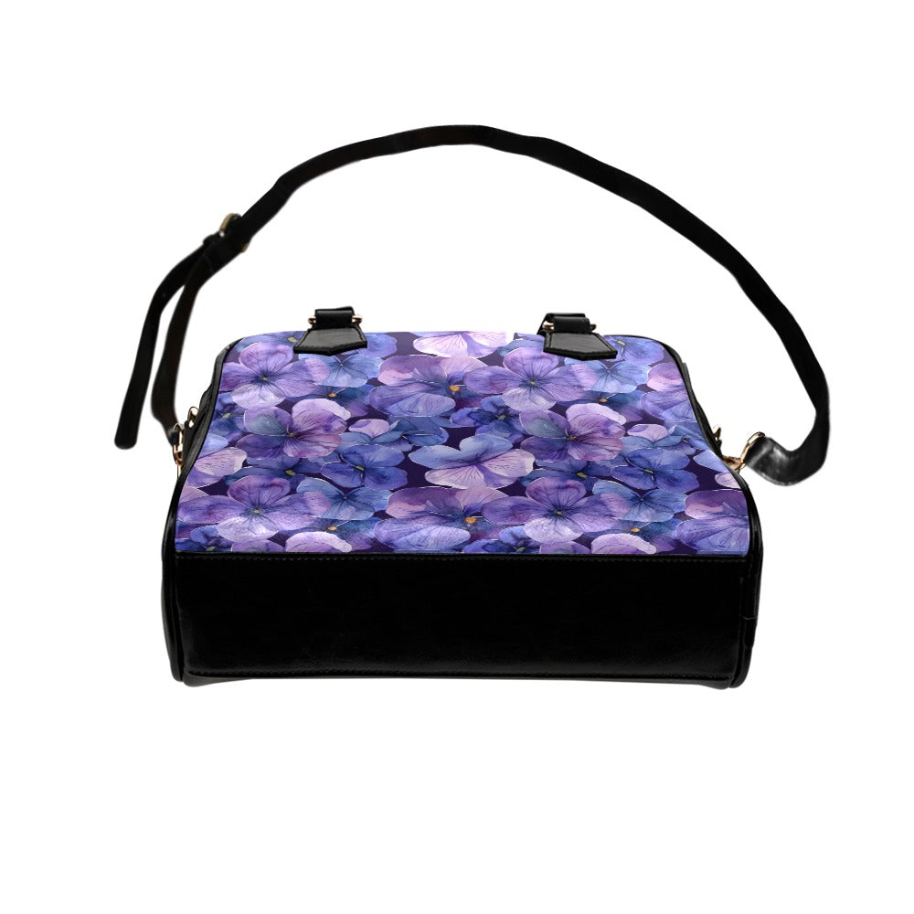 Violet Print Bag, Violet Birth Month Handbag, Birth Month Bag, February Birth Month Bag, Shoulder Handbag