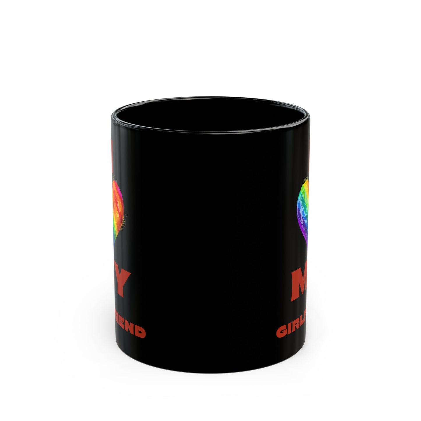 I Love My Girlfriend 11oz Black Mug