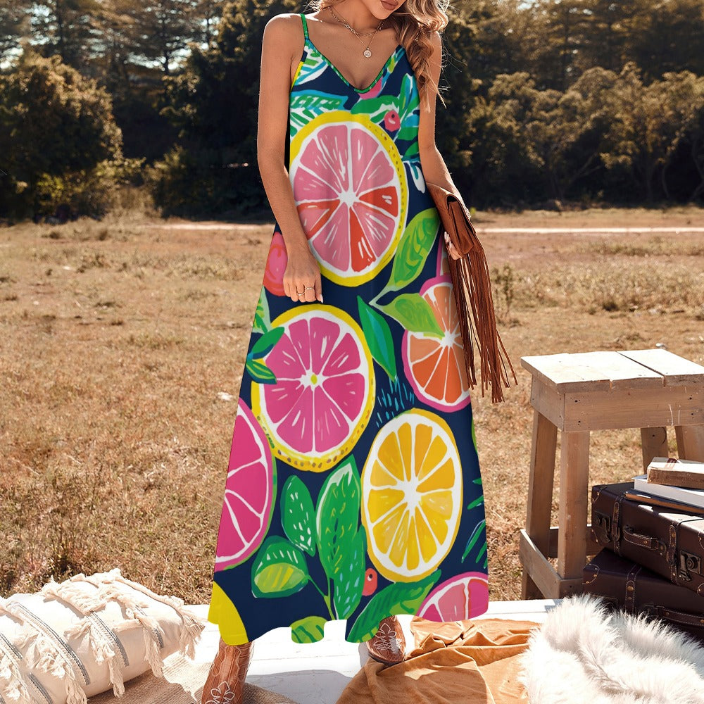 Sling Ankle Long Dress