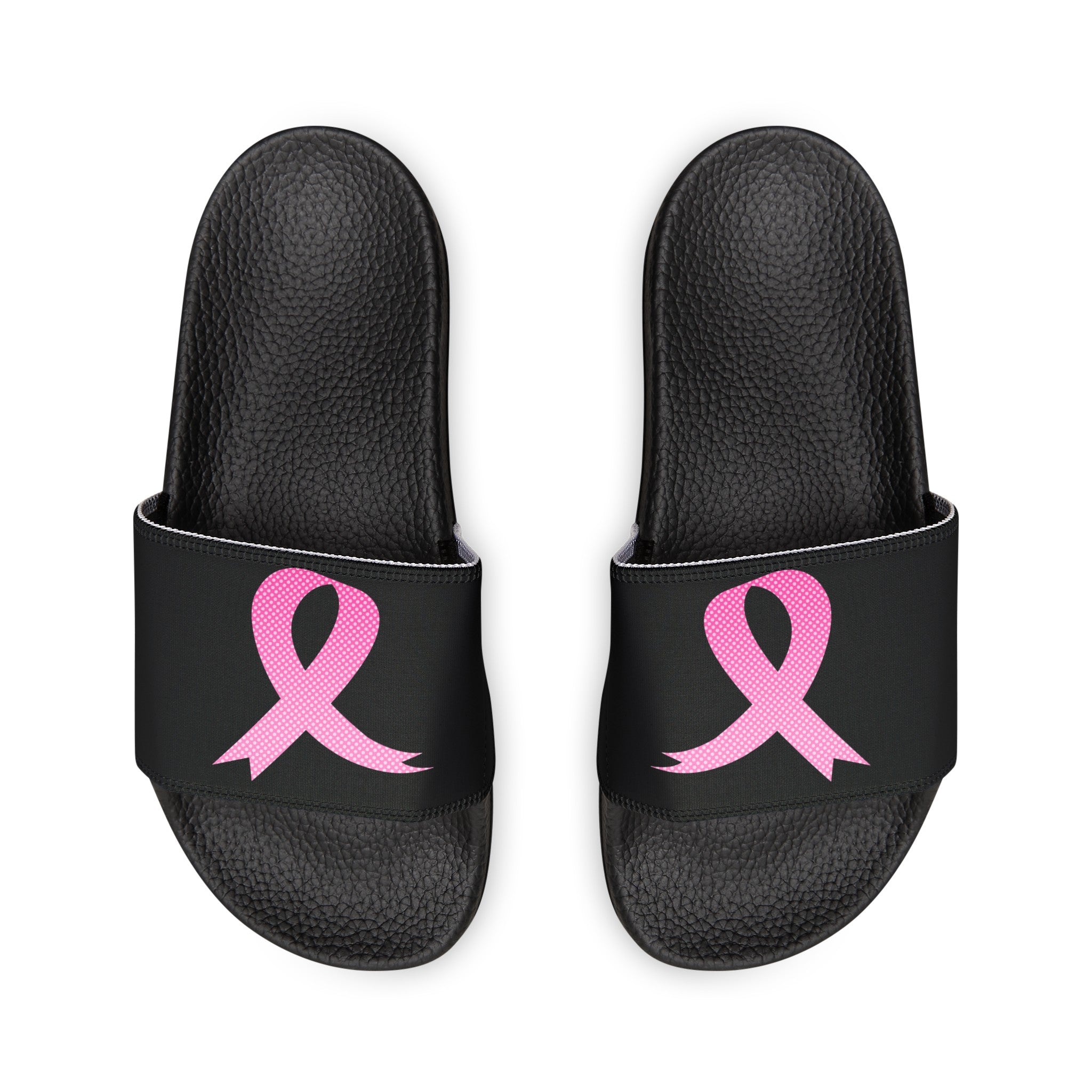 Breast Cancer Women's PU Slide Sandals