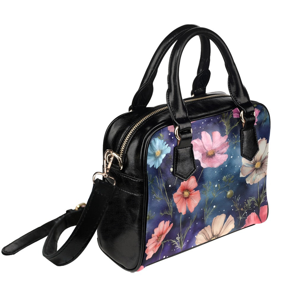Cosmos Print Bag, Cosmos Birth Month Handbag, Birth Month Bag, October Birth Month Bag, Shoulder Handbag