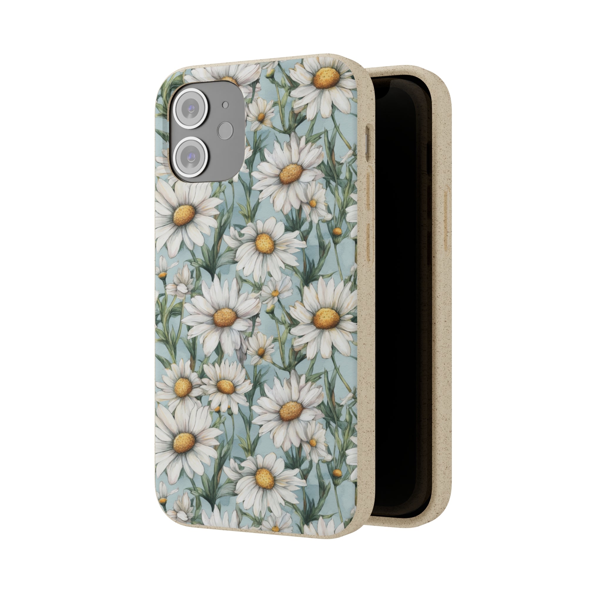 Daisy iPhone case, birth month April iPhone case, birth flower iPhone case, April Daisy iPhone case, iPhone Case, Biodegradable iPhone Cases, Biodegradable Phone Cases