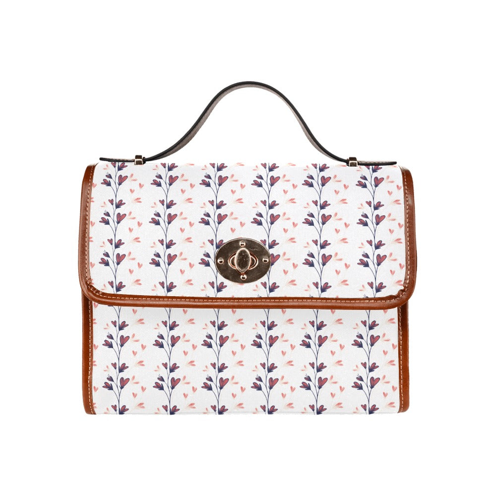 Floral Line Art Handbag