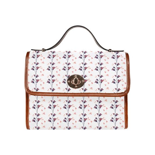 Floral Line Art Handbag
