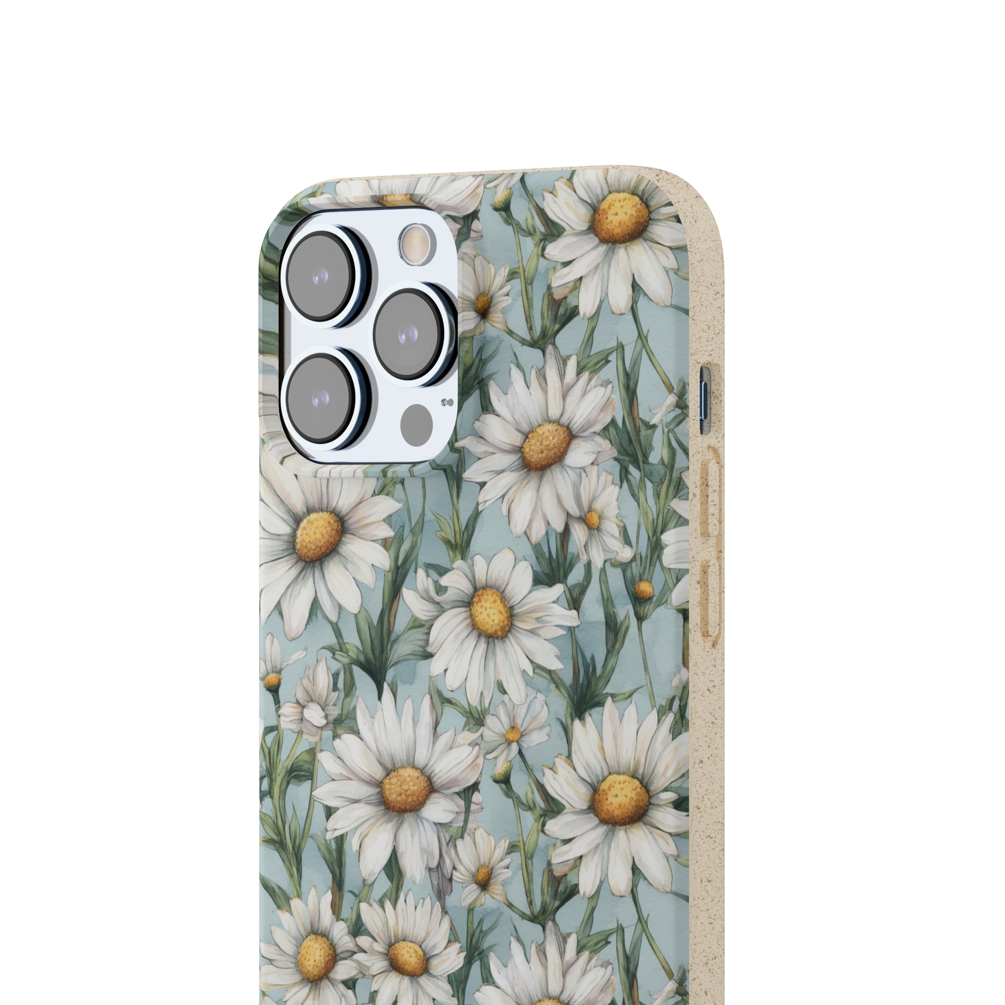 Daisy iPhone case, birth month April iPhone case, birth flower iPhone case, April Daisy iPhone case, iPhone Case, Biodegradable iPhone Cases, Biodegradable Phone Cases
