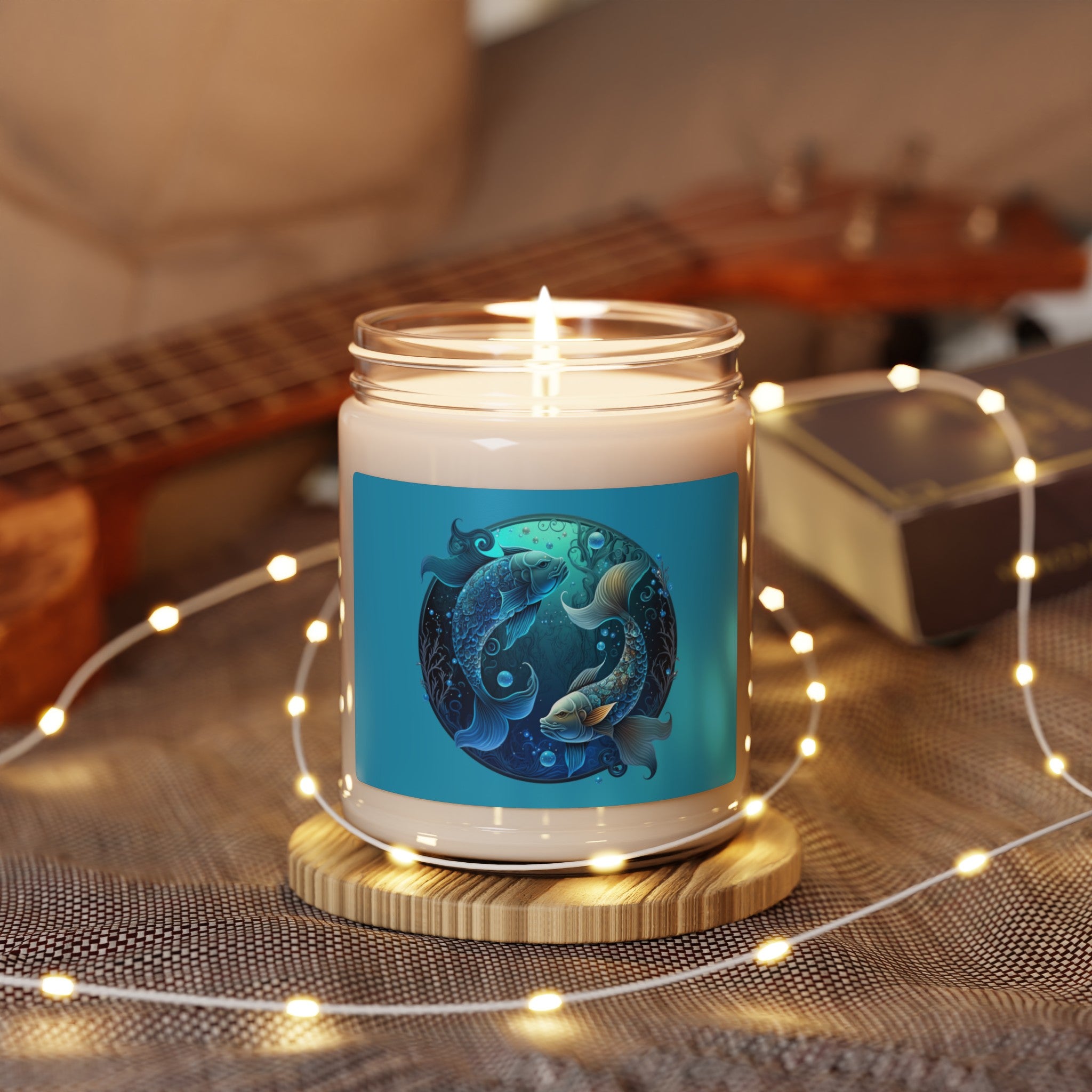 Pisces Star Sign Soy Candle Zodiac Customized Candle Gift For Birthday