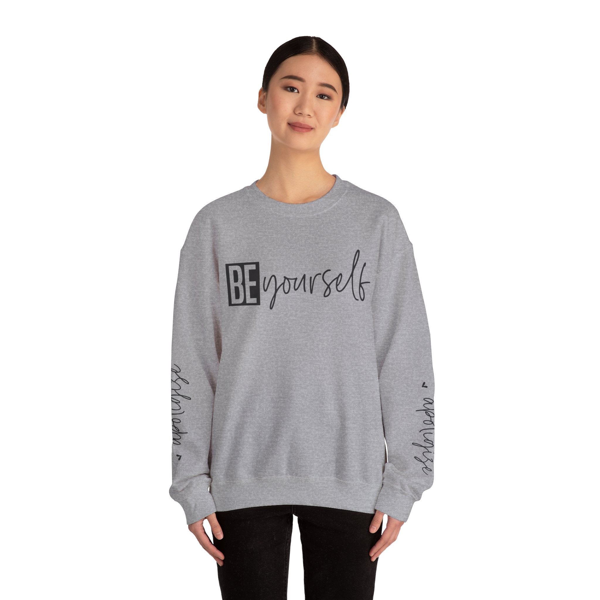 Be Yourself & Dont Apologise, Unisex Heavy Blend™ Crewneck Sweatshirt