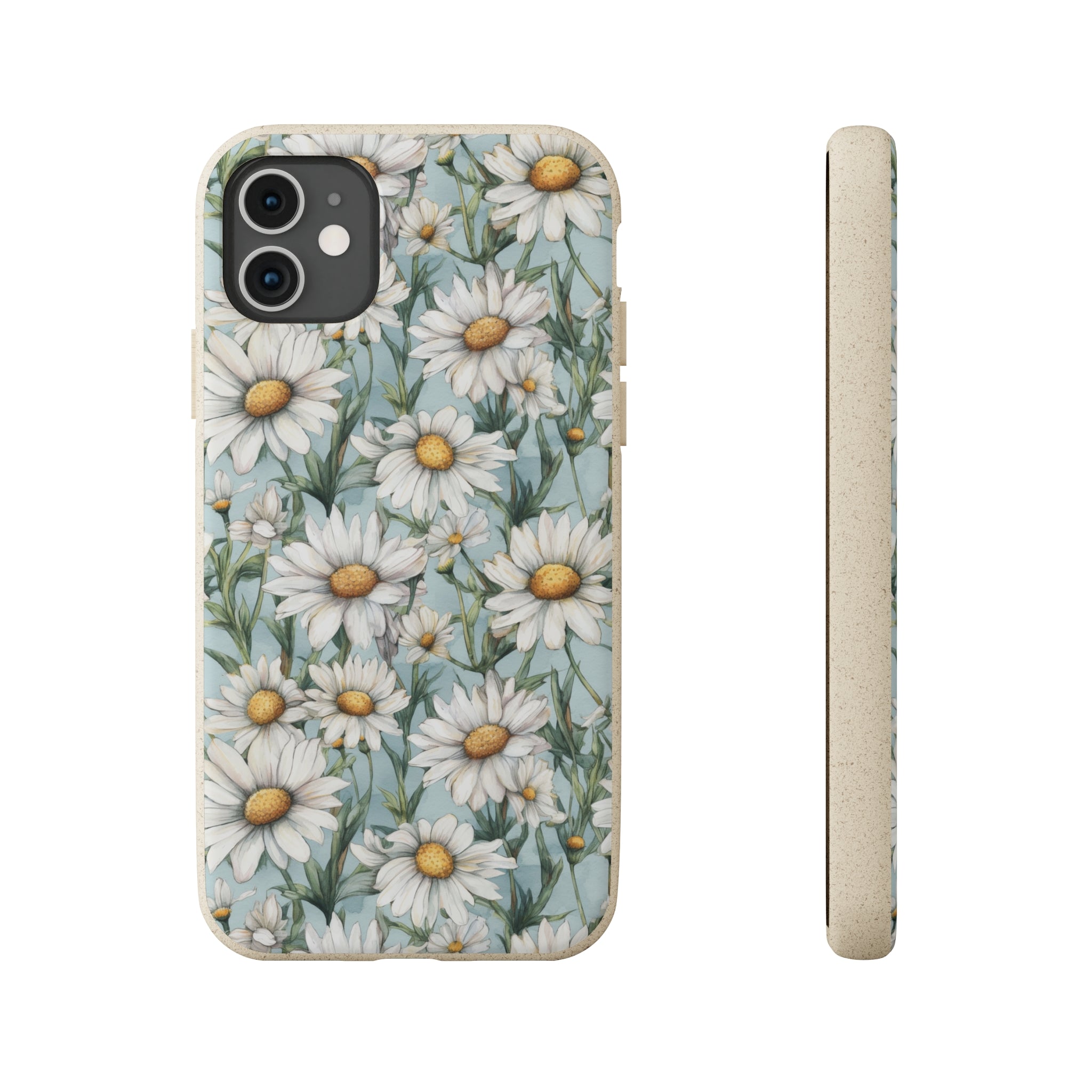 Daisy iPhone case, birth month April iPhone case, birth flower iPhone case, April Daisy iPhone case, iPhone Case, Biodegradable iPhone Cases, Biodegradable Phone Cases