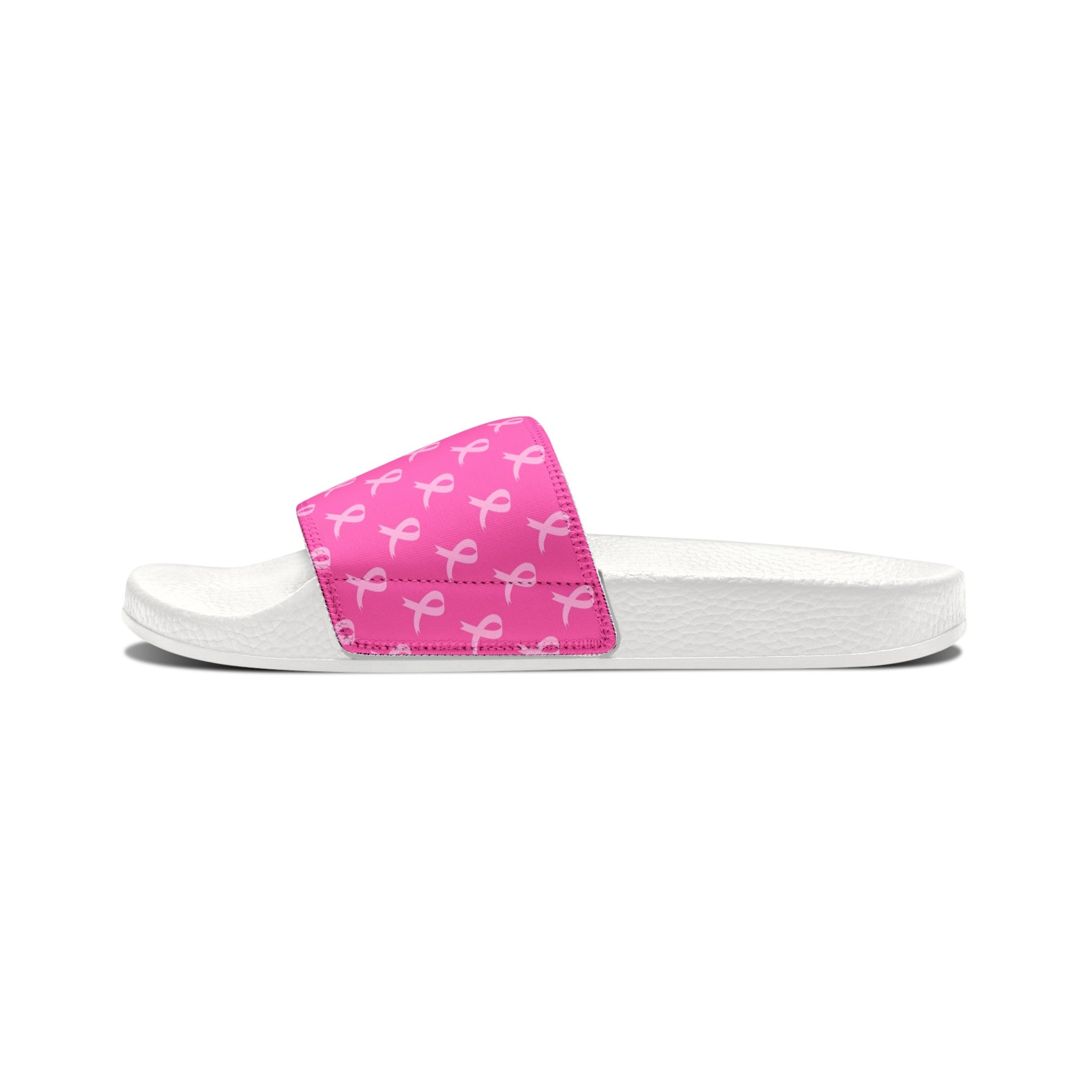 Breast Cancer Women's PU Slide Sandals