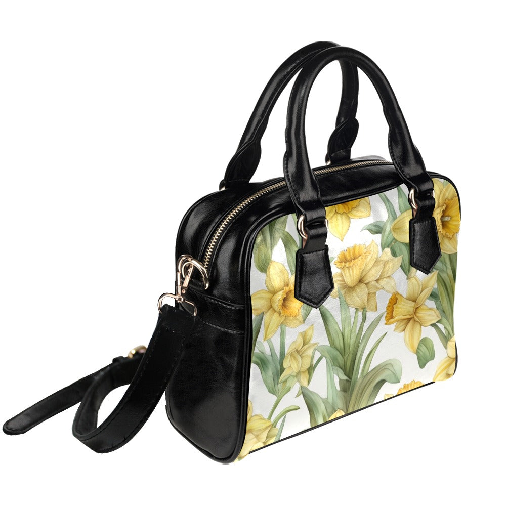 Daffodil Print Bag, Daffodil Birth Month Handbag, Birth Month Bag, March Birth Month Bag, Shoulder Handbag