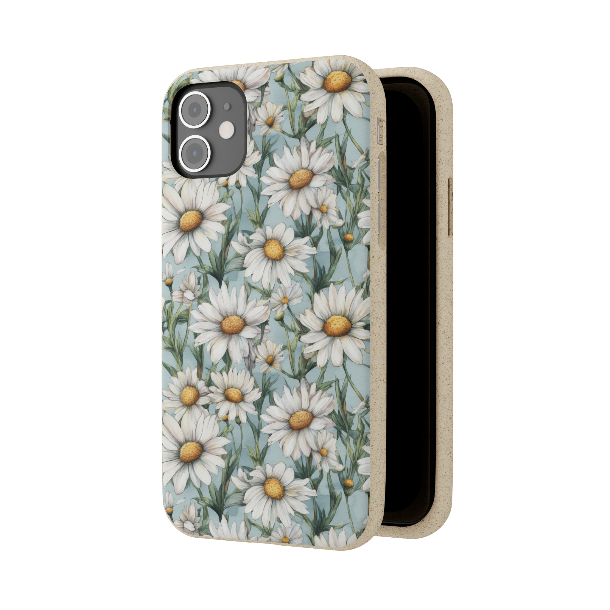 Daisy iPhone case, birth month April iPhone case, birth flower iPhone case, April Daisy iPhone case, iPhone Case, Biodegradable iPhone Cases, Biodegradable Phone Cases