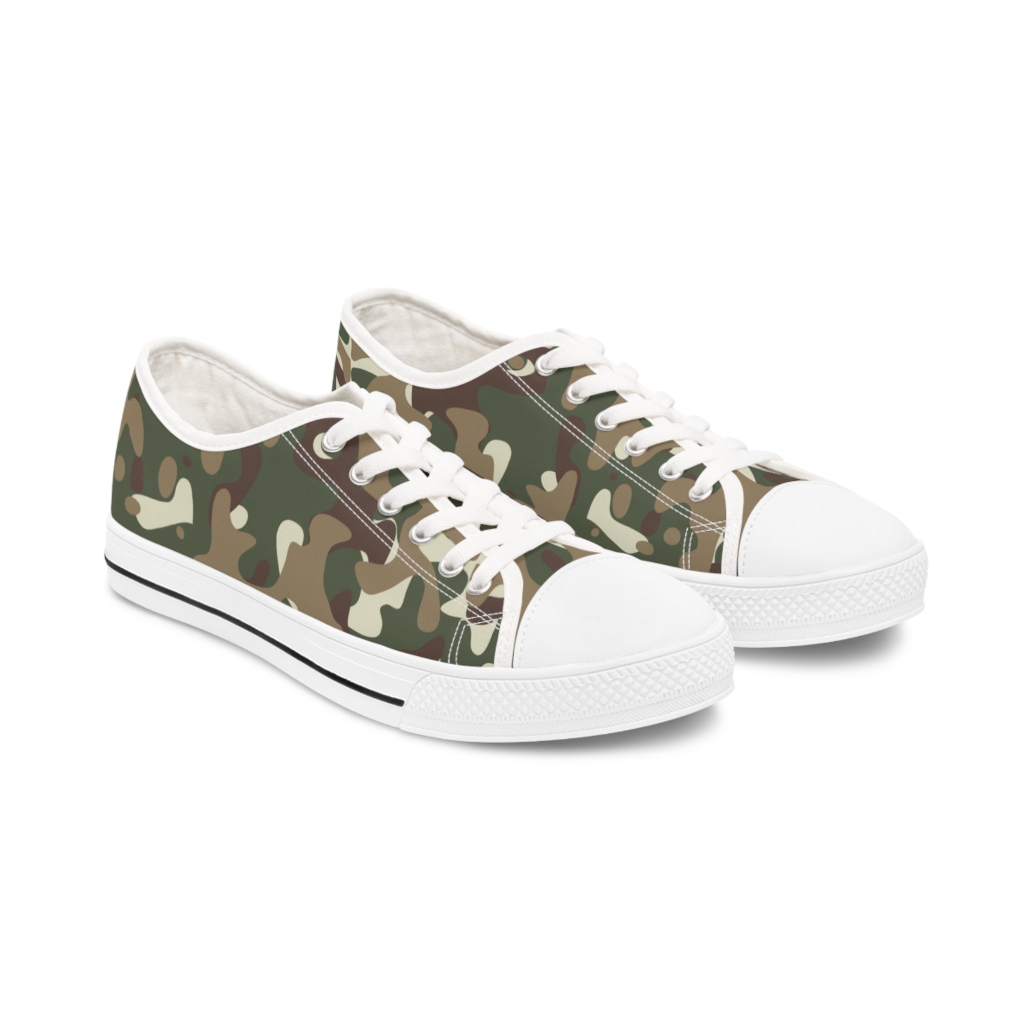 Camouflage Sneakers, Camo Sneakers, Women's Low Top Sneakers, Workout Sneakers, Yoga Sneakers