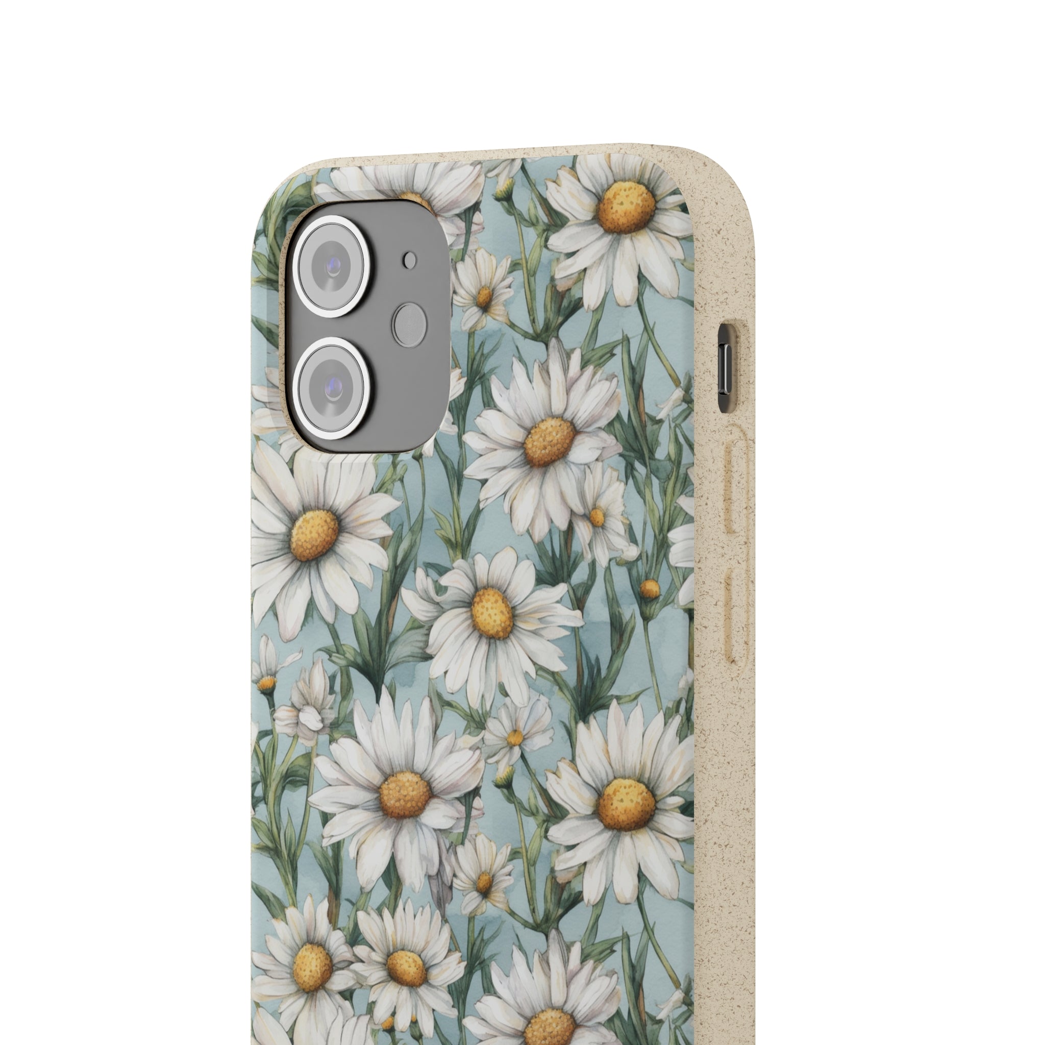 Daisy iPhone case, birth month April iPhone case, birth flower iPhone case, April Daisy iPhone case, iPhone Case, Biodegradable iPhone Cases, Biodegradable Phone Cases