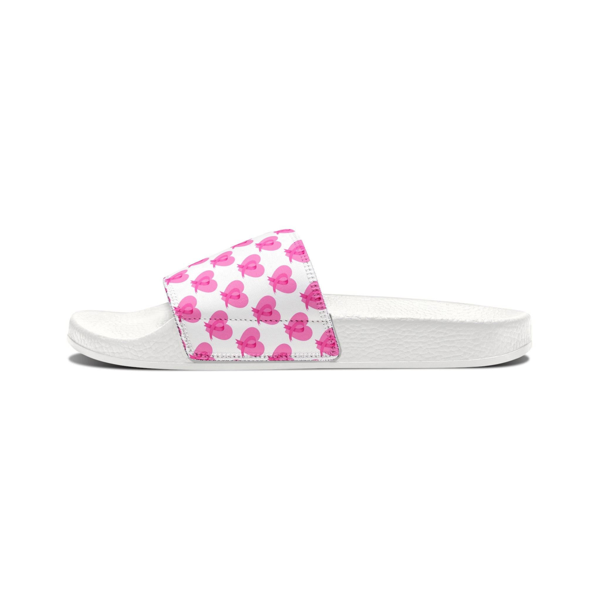 Breast Cancer Women's PU Slide Sandals