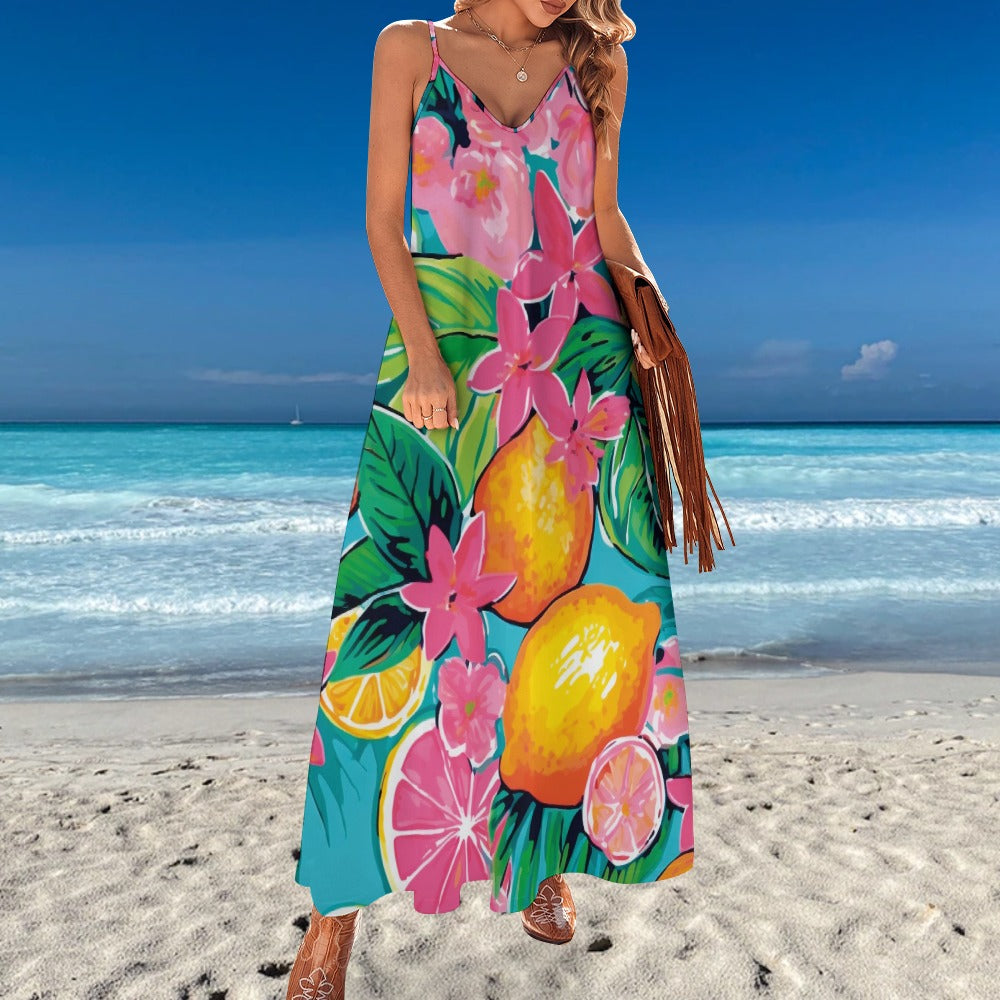 Sling Ankle Long Dress