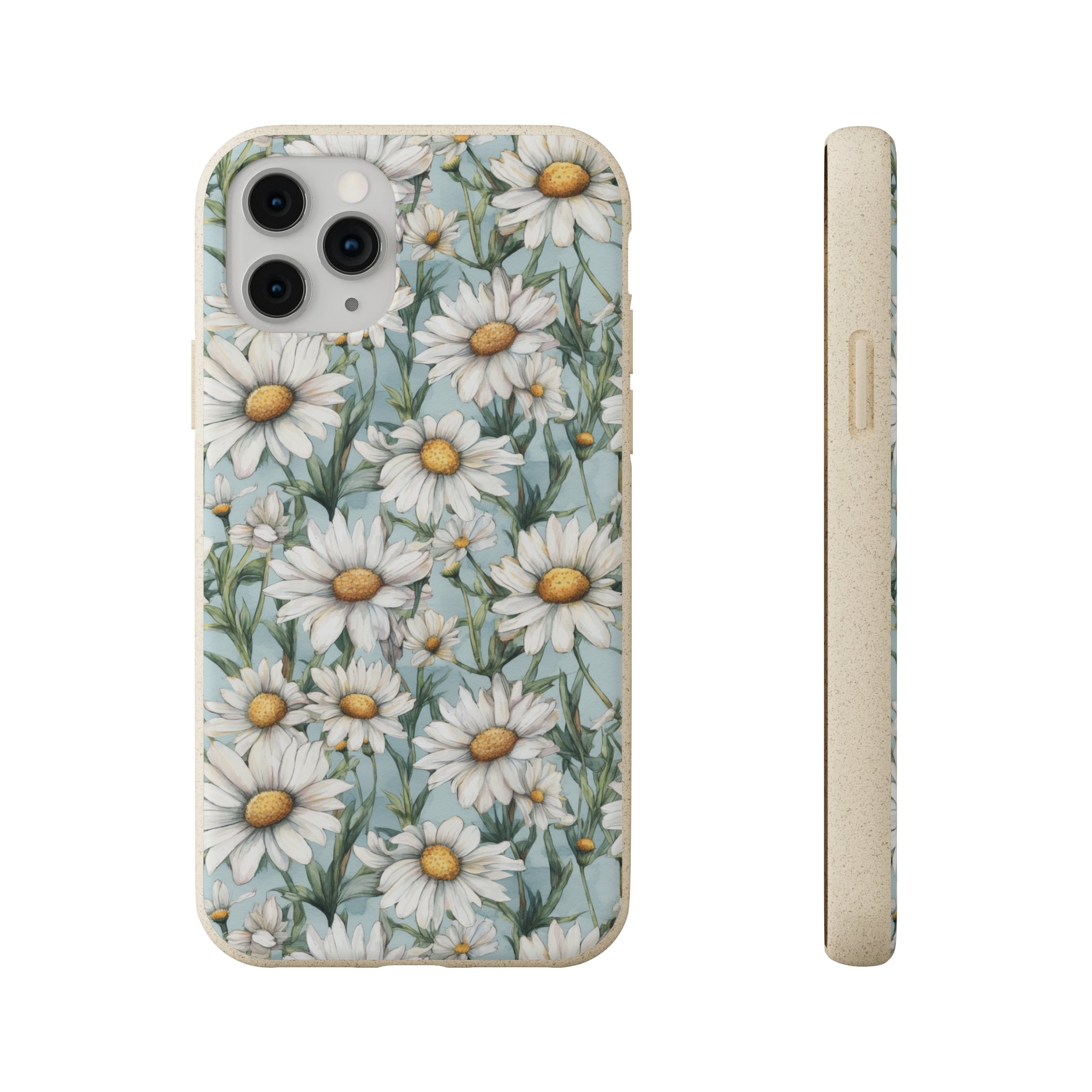Daisy iPhone case, birth month April iPhone case, birth flower iPhone case, April Daisy iPhone case, iPhone Case, Biodegradable iPhone Cases, Biodegradable Phone Cases