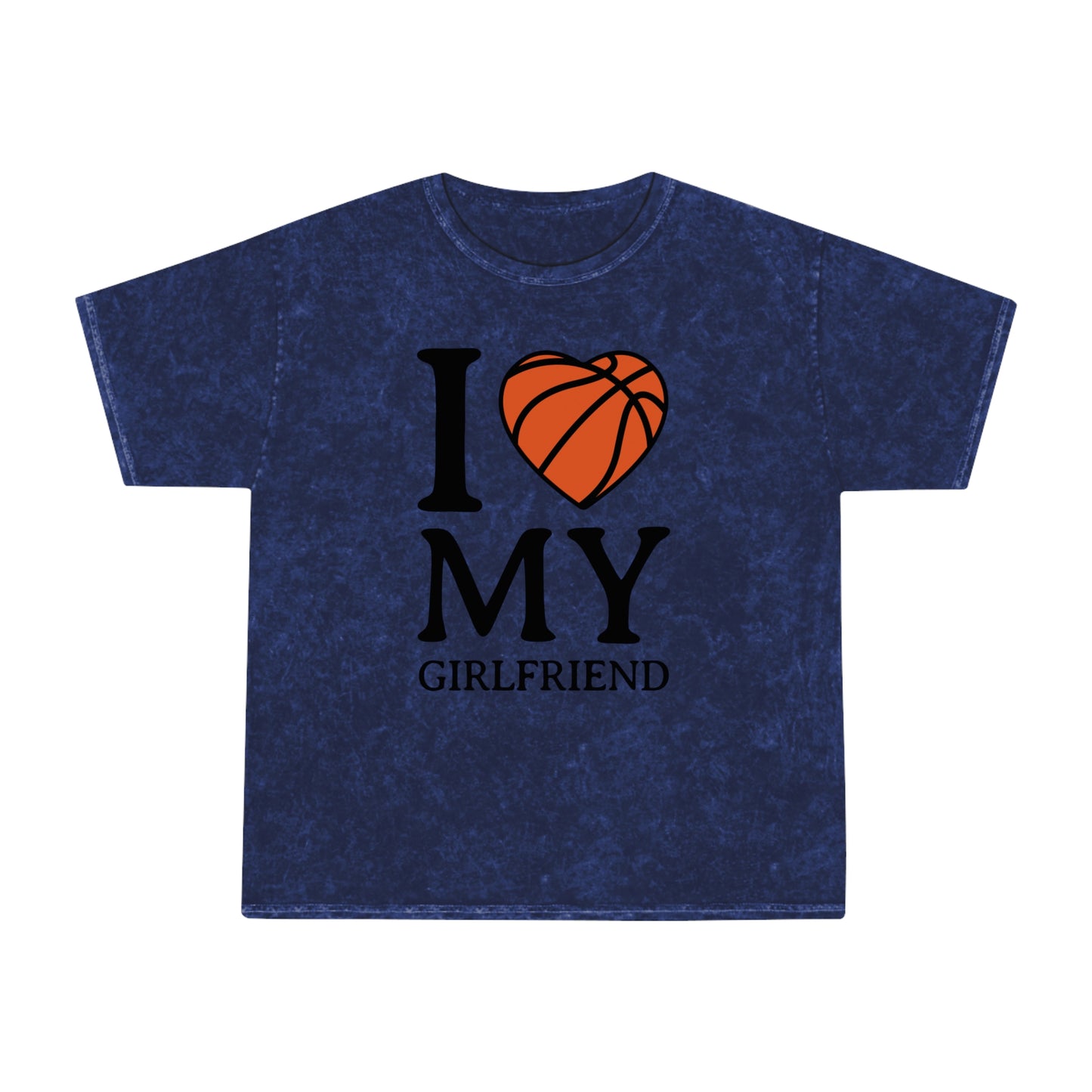 I Love My Girlfriend Unisex Mineral Wash T-Shirt