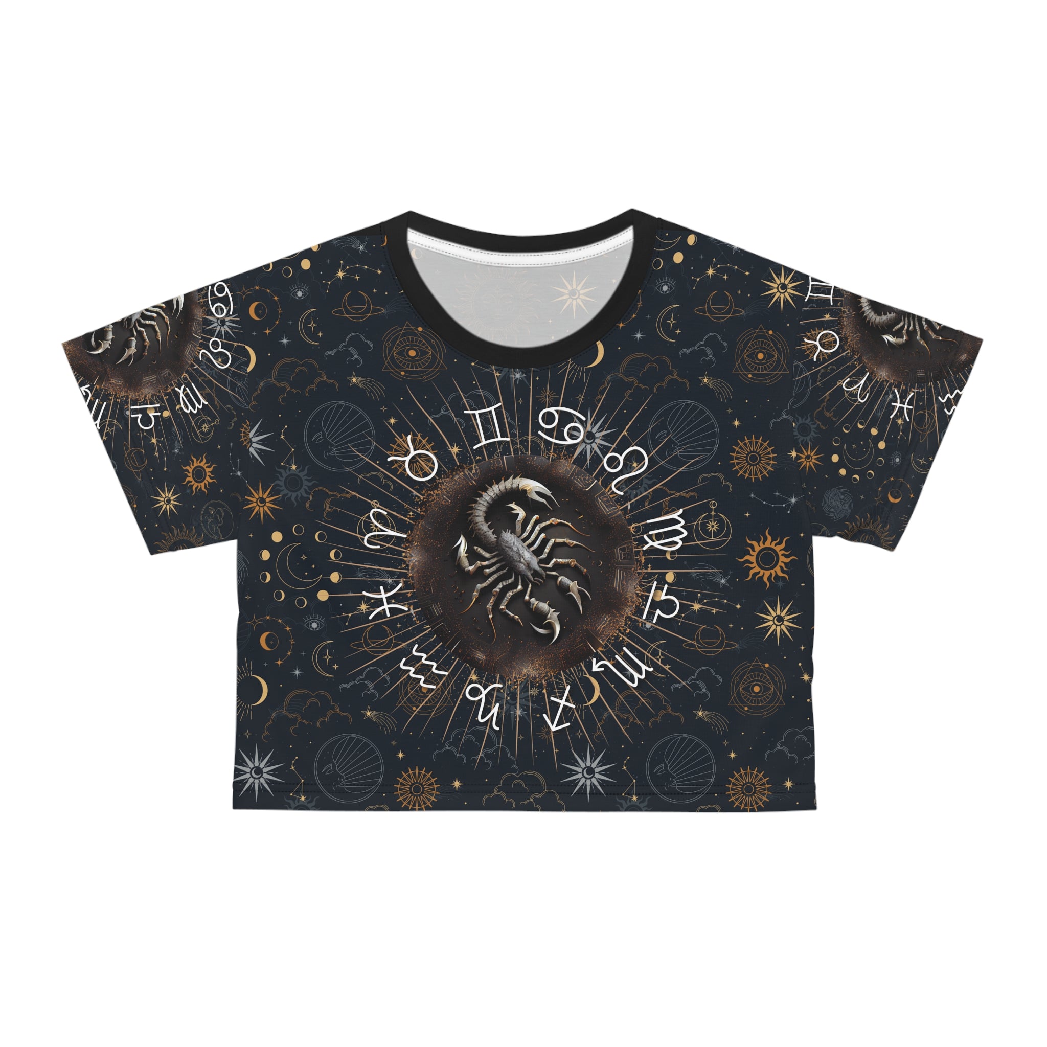 Scorpio women's crop top, Scorpio activewear, Scorpio Zodiac Sign, Astrological, Scorpio Gift, Scorpio zodiac tee, Crop Tee, zodiac crop
