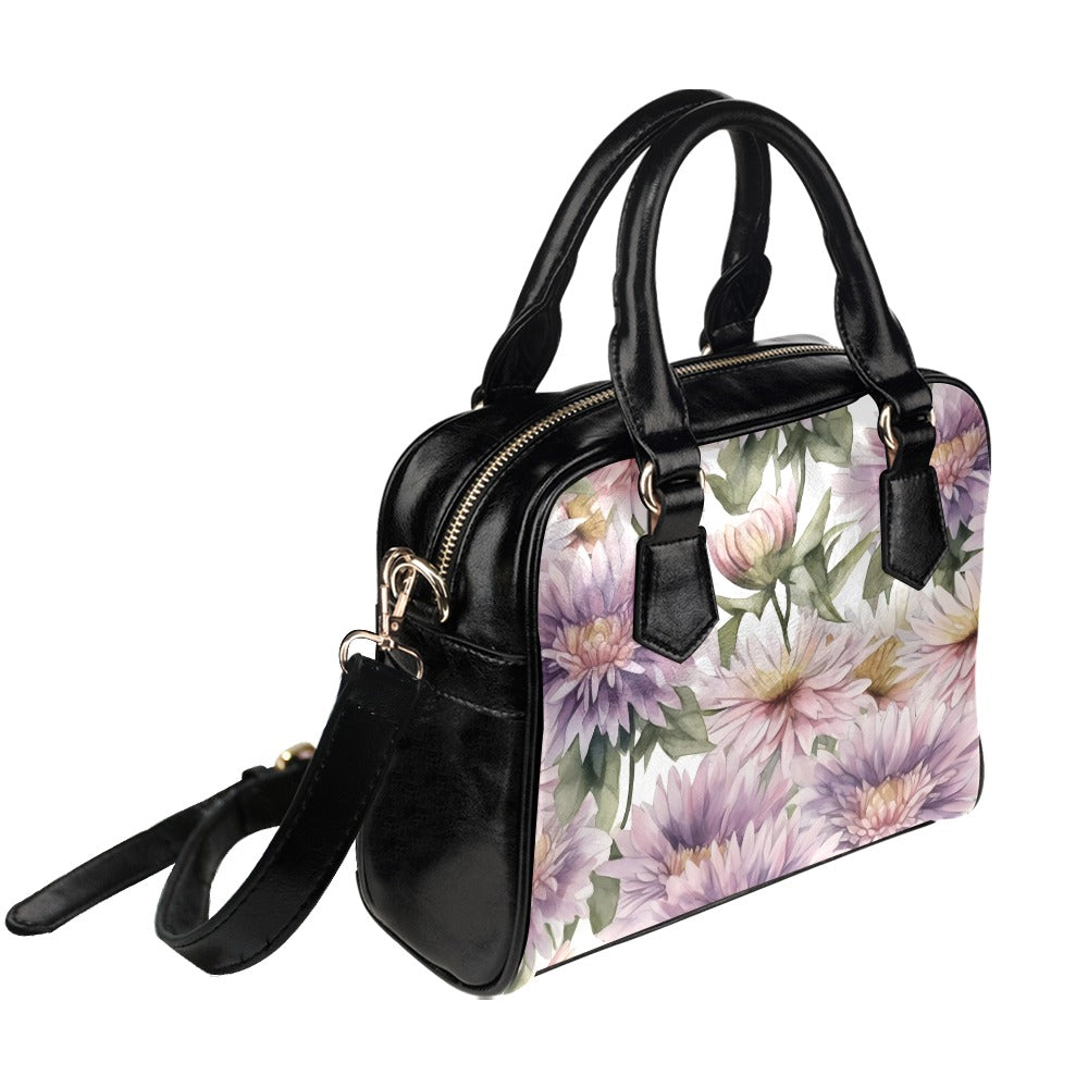 Aster Print Bag, Aster Birth Month Handbag, Birth Month Bag, September Birth Month Bag, Shoulder Handbag