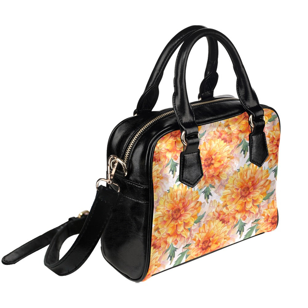 Marigold Print Bag, Marigold Birth Month Handbag, Birth Month Bag, October Birth Month Bag, Shoulder Handbag