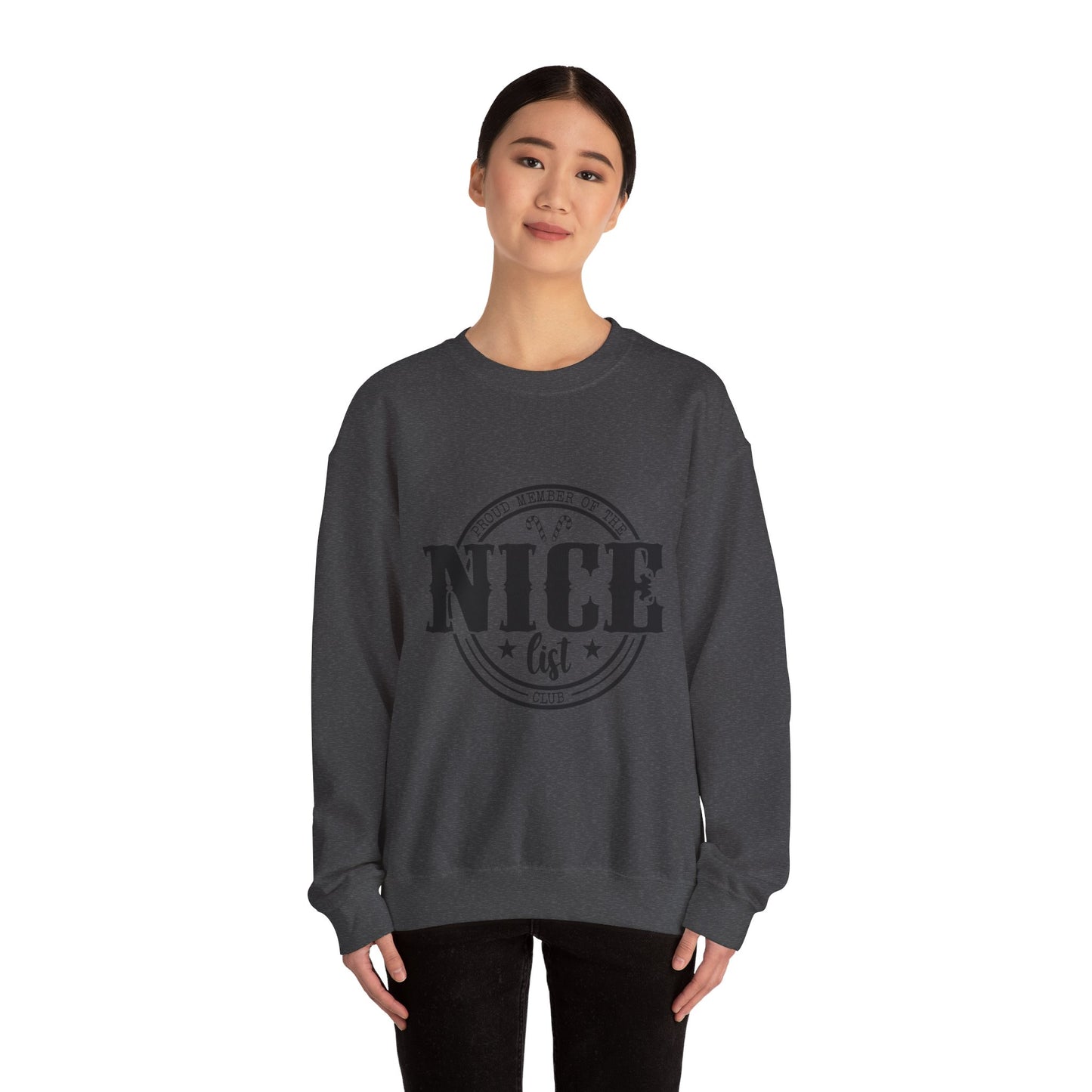 Proud member of The Nice List Unisex Heavy Blend™ Crewneck Sweatshirt