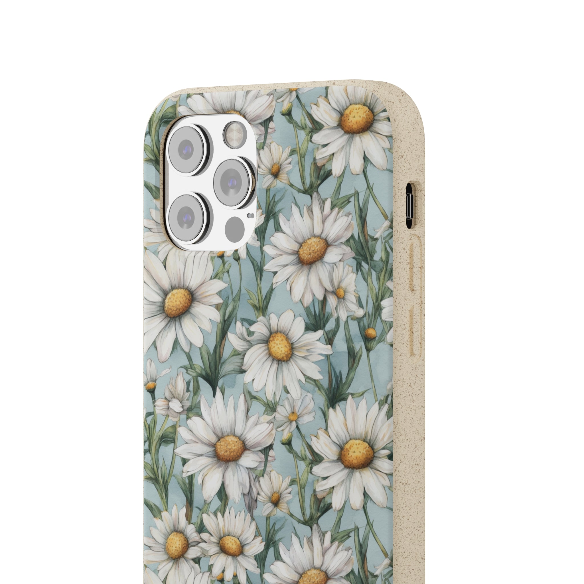 Daisy iPhone case, birth month April iPhone case, birth flower iPhone case, April Daisy iPhone case, iPhone Case, Biodegradable iPhone Cases, Biodegradable Phone Cases