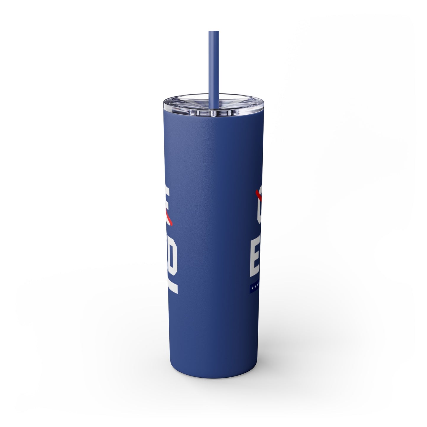 College Enlisted Skinny Tumbler with Straw, 20oz