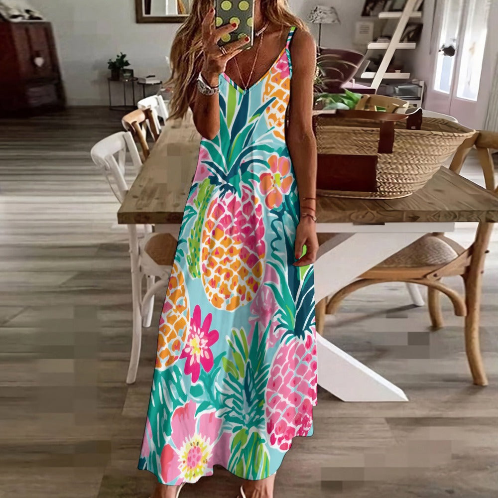Sling Ankle Long Dress