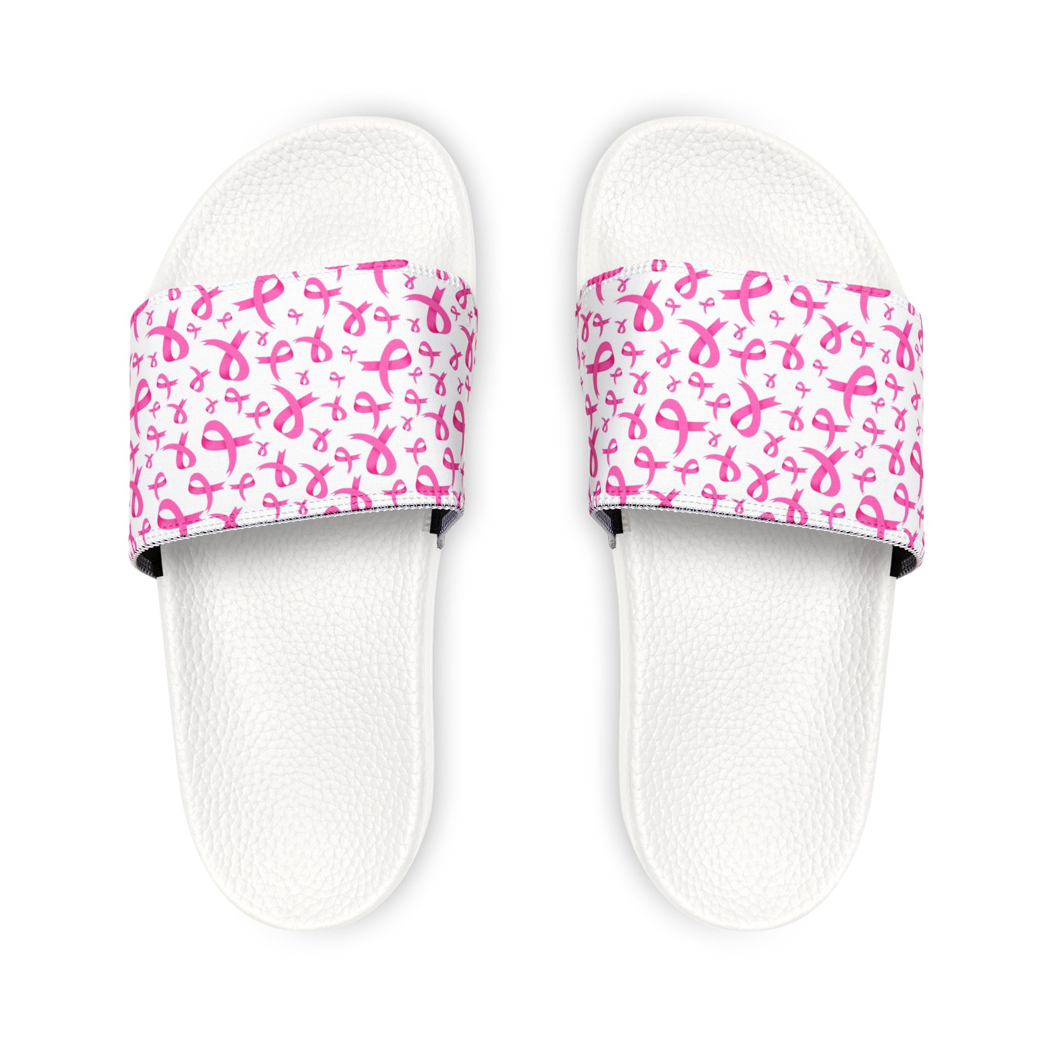 Breast Cancer Women's PU Slide Sandals