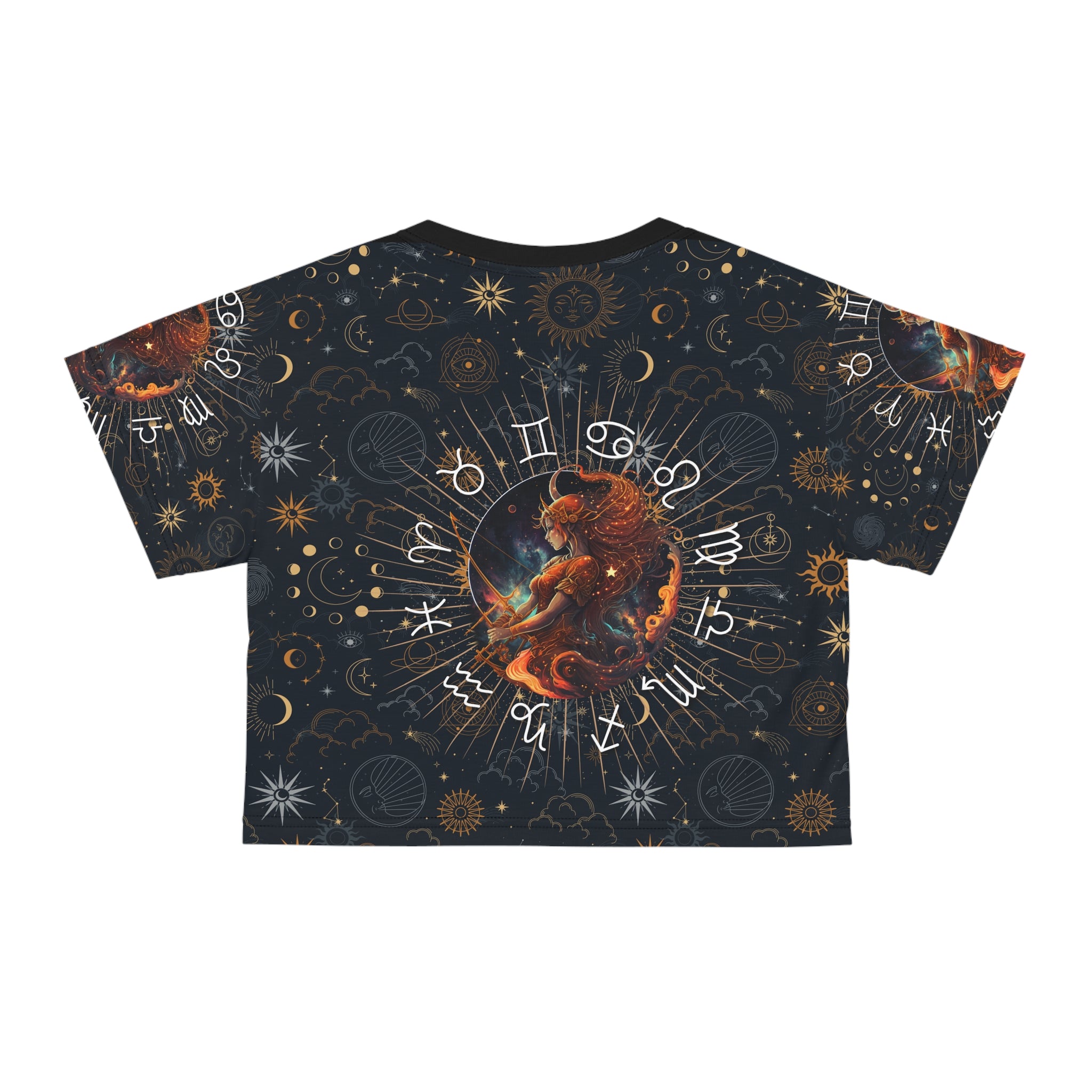 Sagittarius womens crop top, Sagittarius activewear, Sagittarius Zodiac Sign, Sagittarius Gift, Sagittarius zodiac tee, Crop Tee, zodiac crop