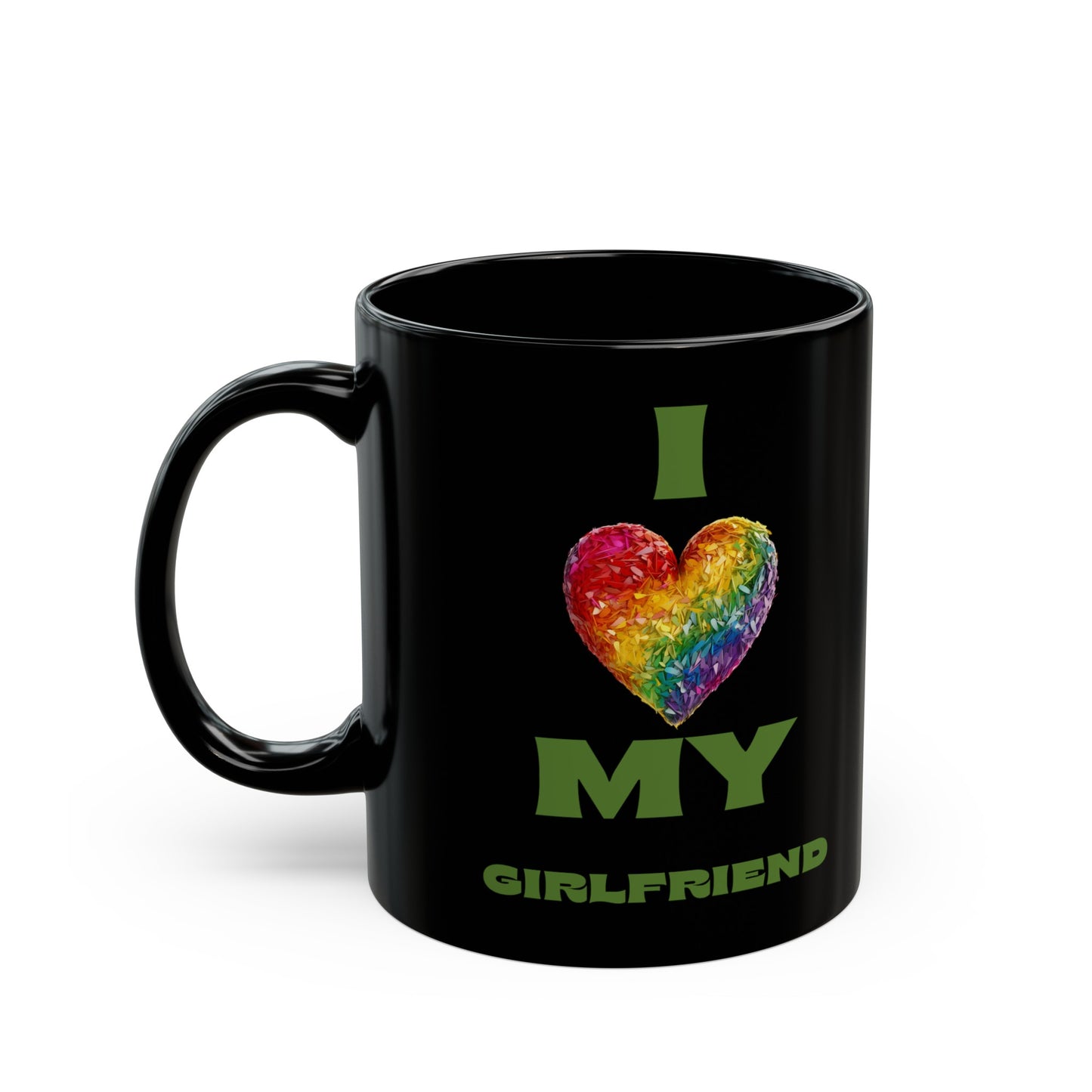 I Love My Girlfriend 11oz Black Mug