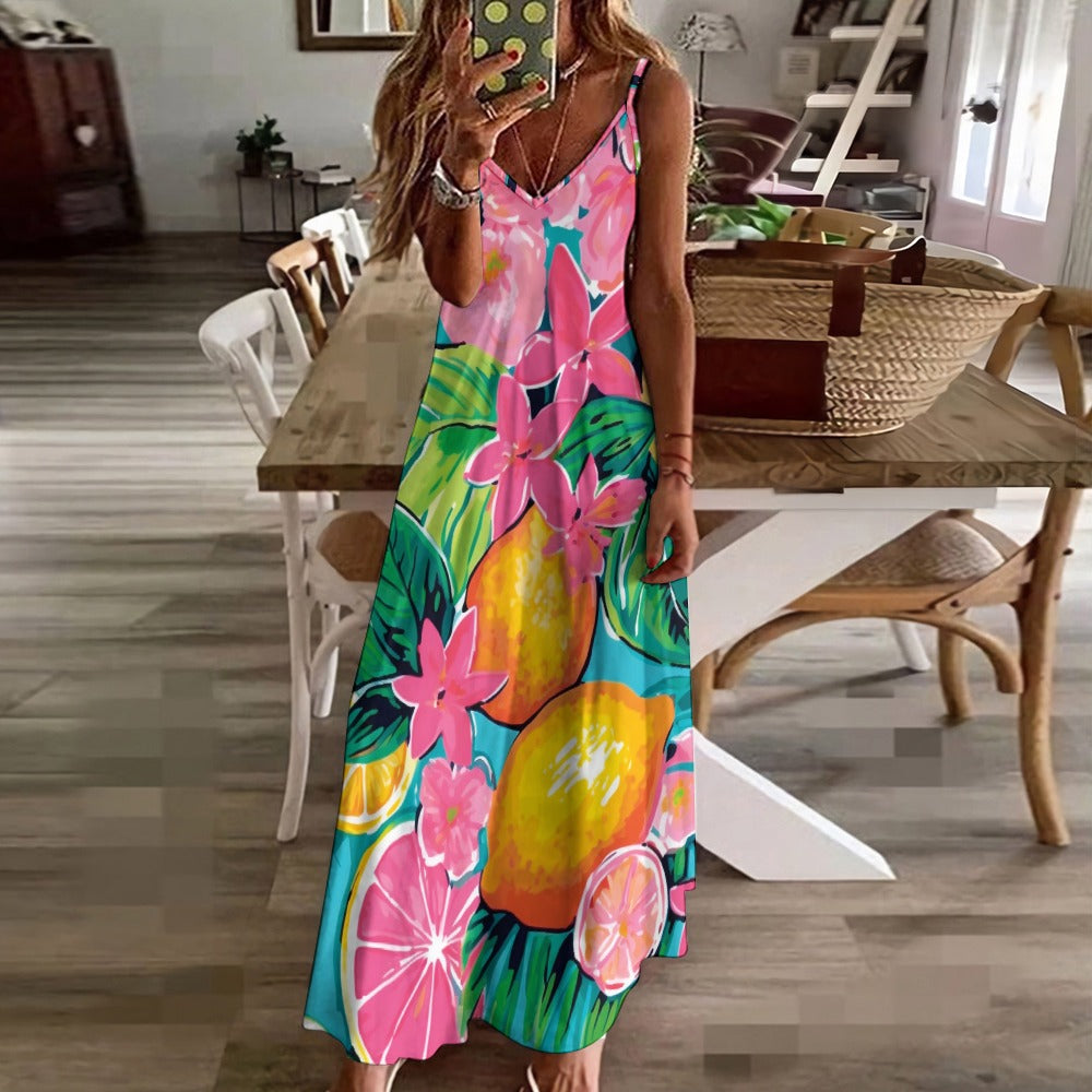 Sling Ankle Long Dress