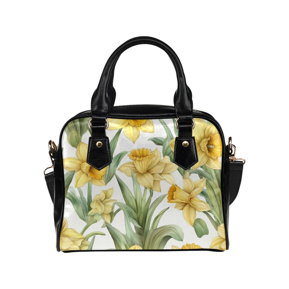 Daffodil Print Bag, Daffodil Birth Month Handbag, Birth Month Bag, March Birth Month Bag, Shoulder Handbag