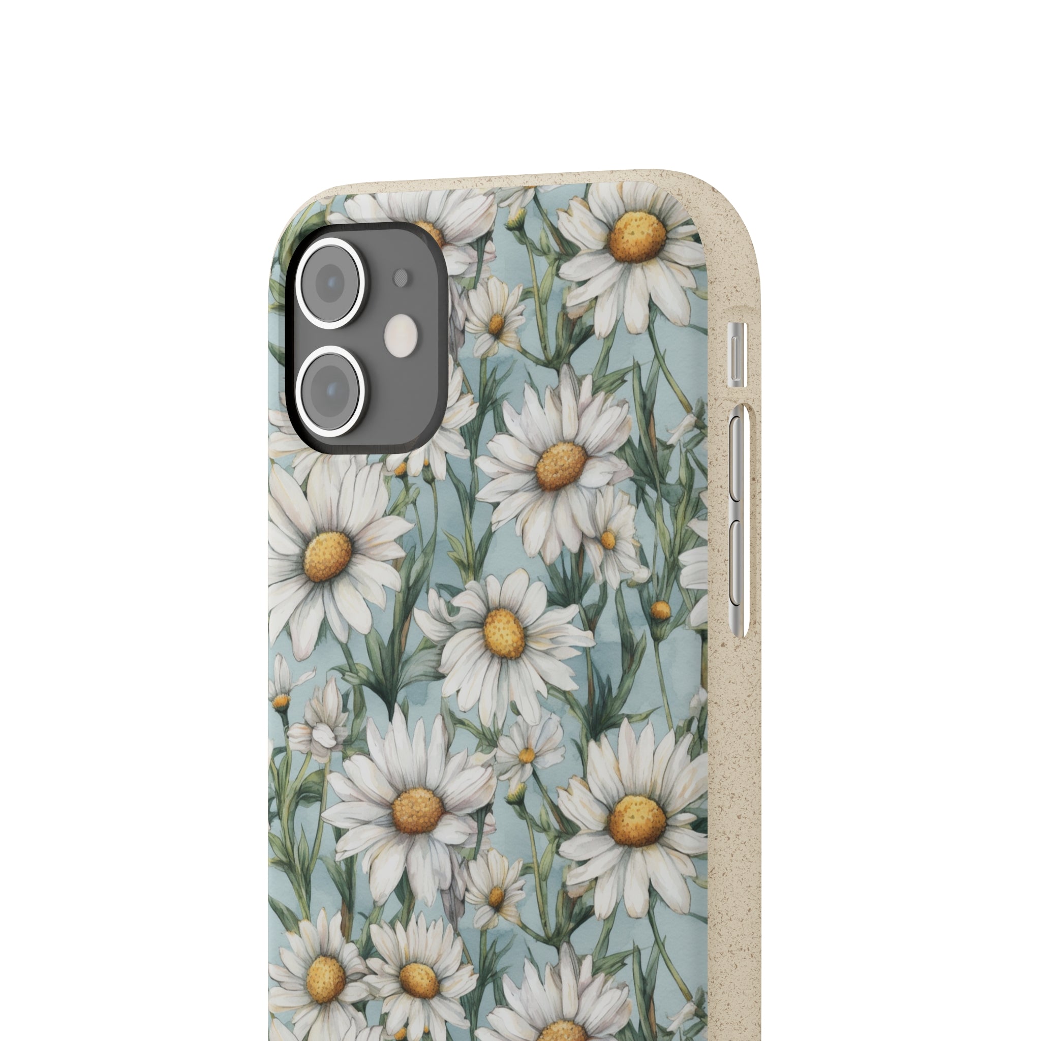 Daisy iPhone case, birth month April iPhone case, birth flower iPhone case, April Daisy iPhone case, iPhone Case, Biodegradable iPhone Cases, Biodegradable Phone Cases
