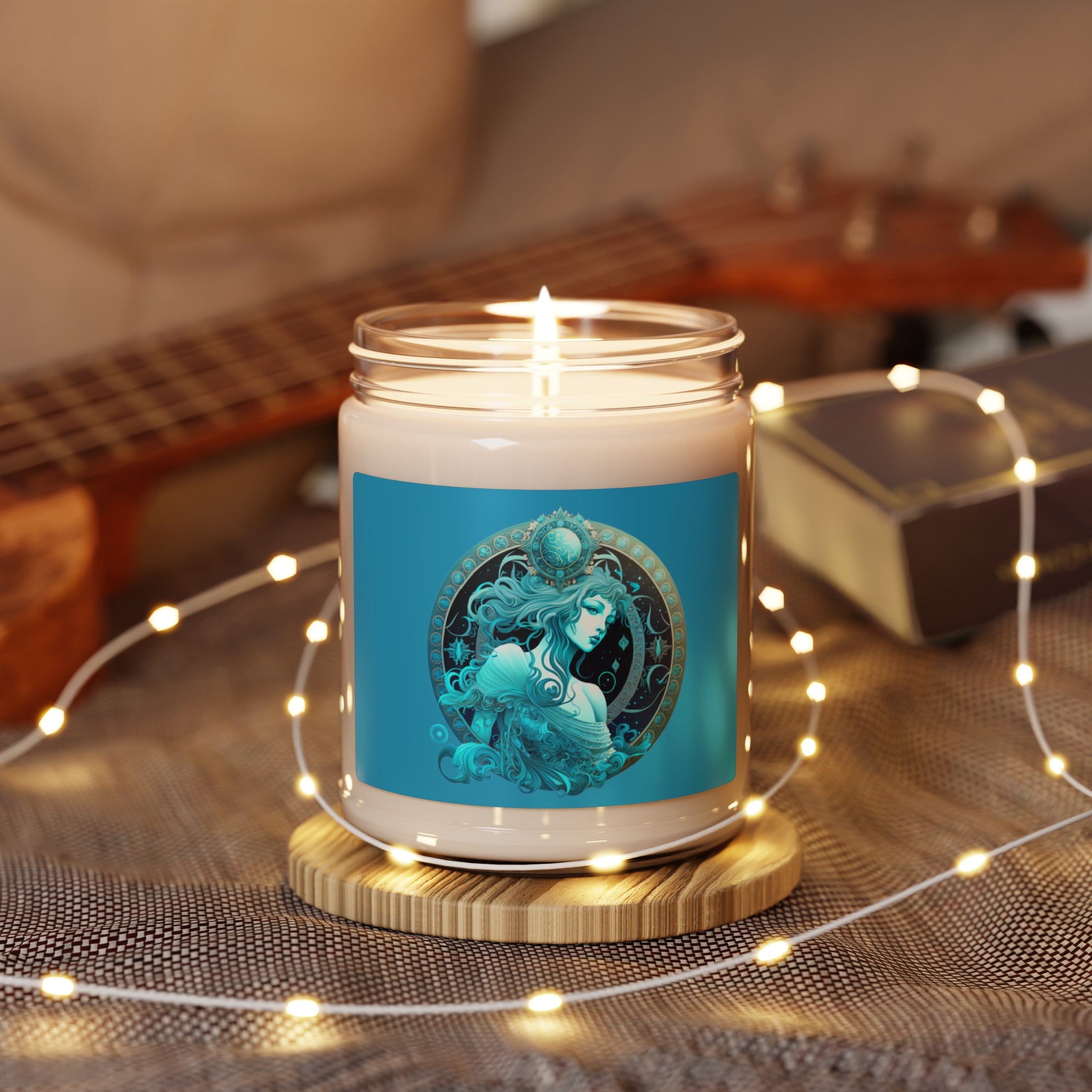 Aquarius Star Sign Soy Candle Zodiac Customized Candle Gift For Birthday