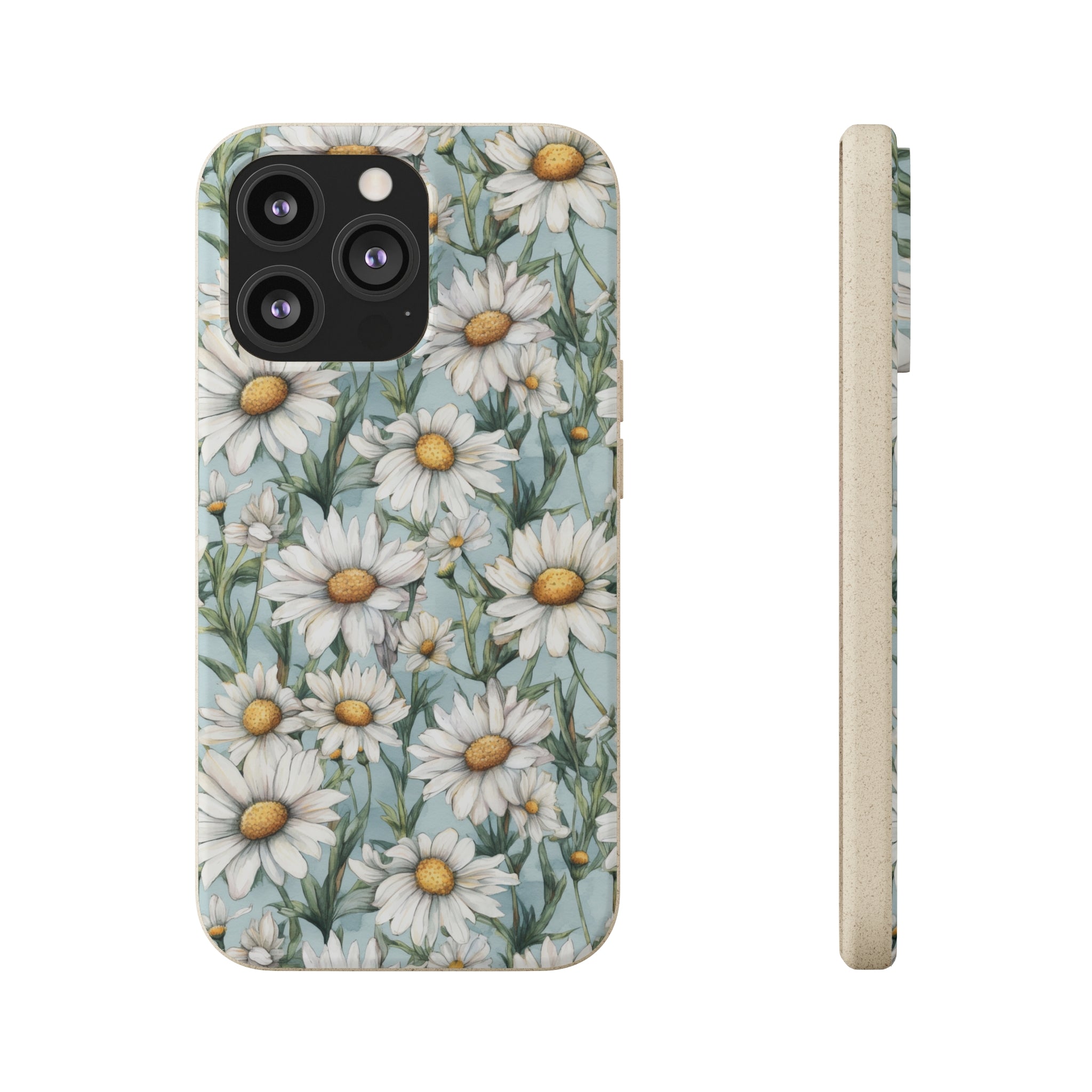 Daisy iPhone case, birth month April iPhone case, birth flower iPhone case, April Daisy iPhone case, iPhone Case, Biodegradable iPhone Cases, Biodegradable Phone Cases