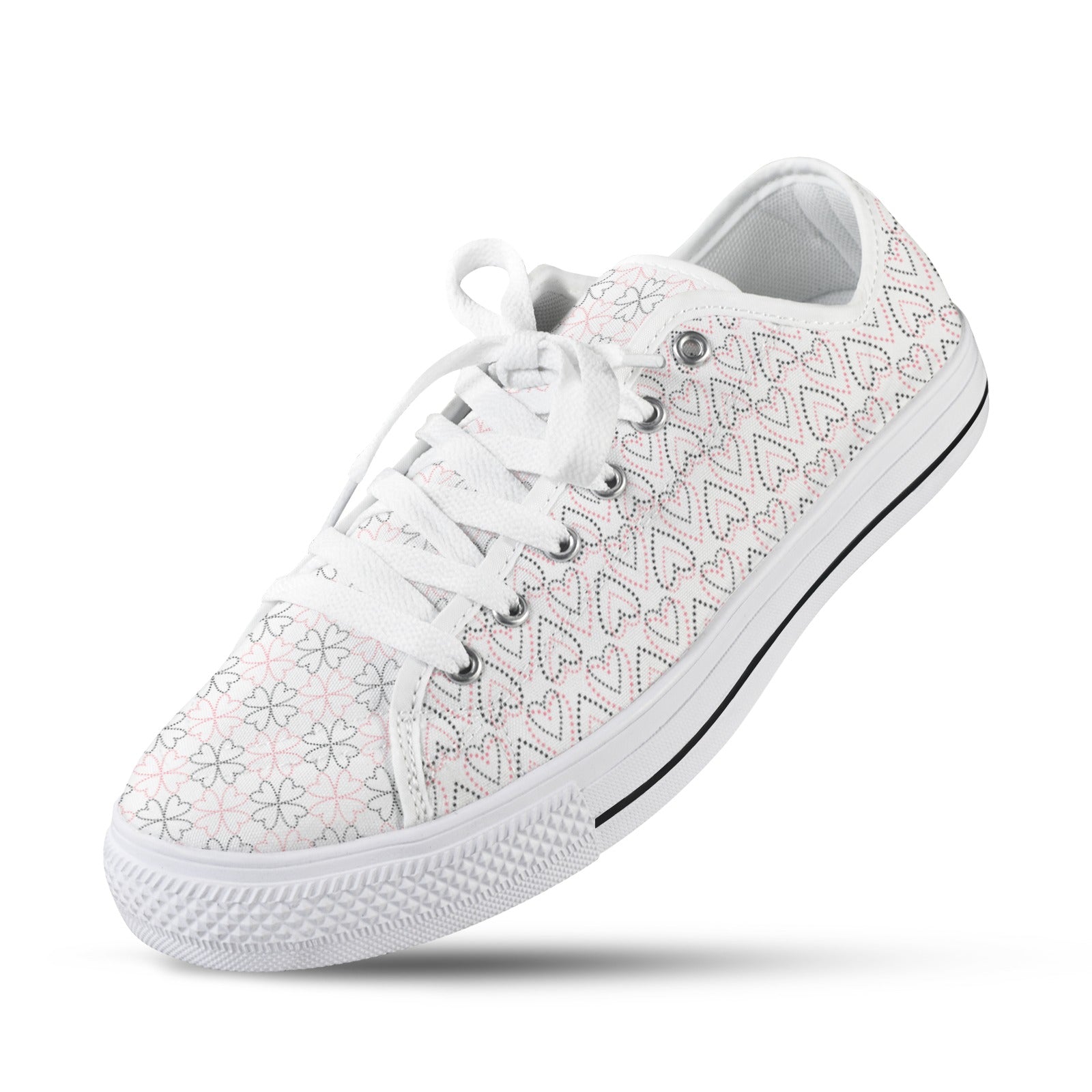 Dotted Hearts Sneakers