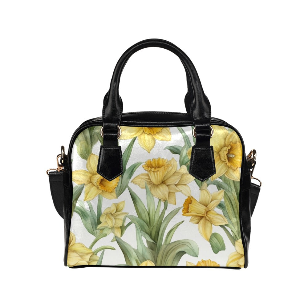 Daffodil Print Bag, Daffodil Birth Month Handbag, Birth Month Bag, March Birth Month Bag, Shoulder Handbag