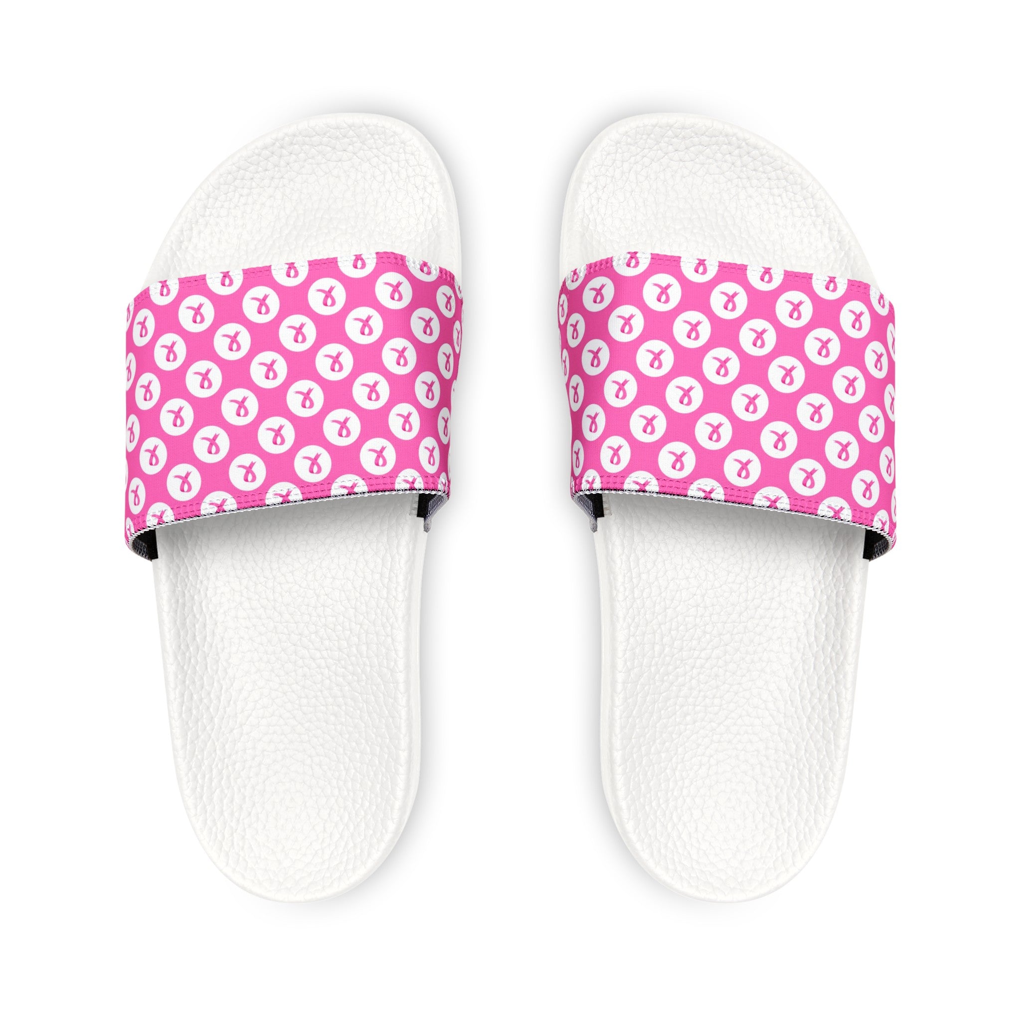 Breast Cancer Women's PU Slide Sandals