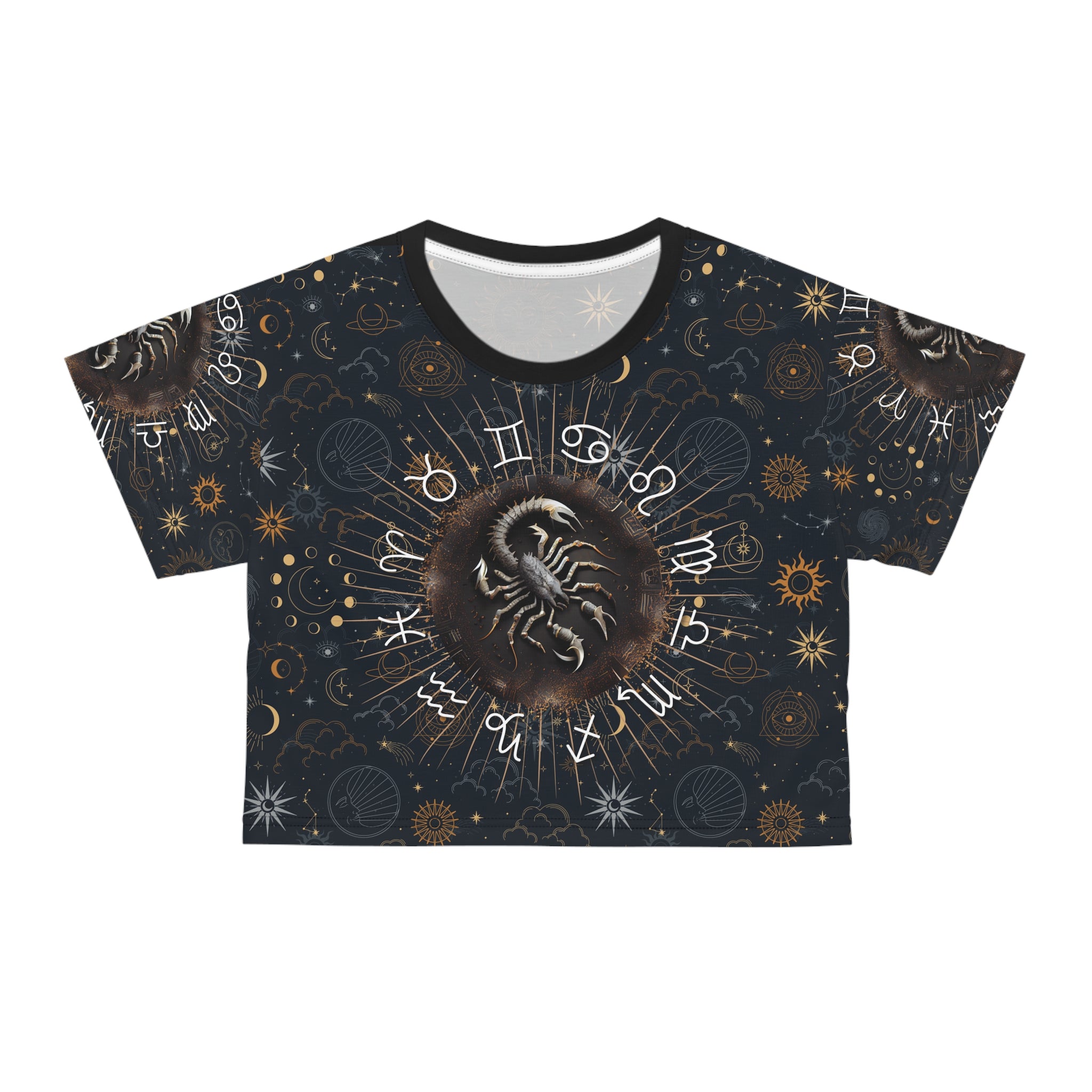Scorpio women's crop top, Scorpio activewear, Scorpio Zodiac Sign, Astrological, Scorpio Gift, Scorpio zodiac tee, Crop Tee, zodiac crop