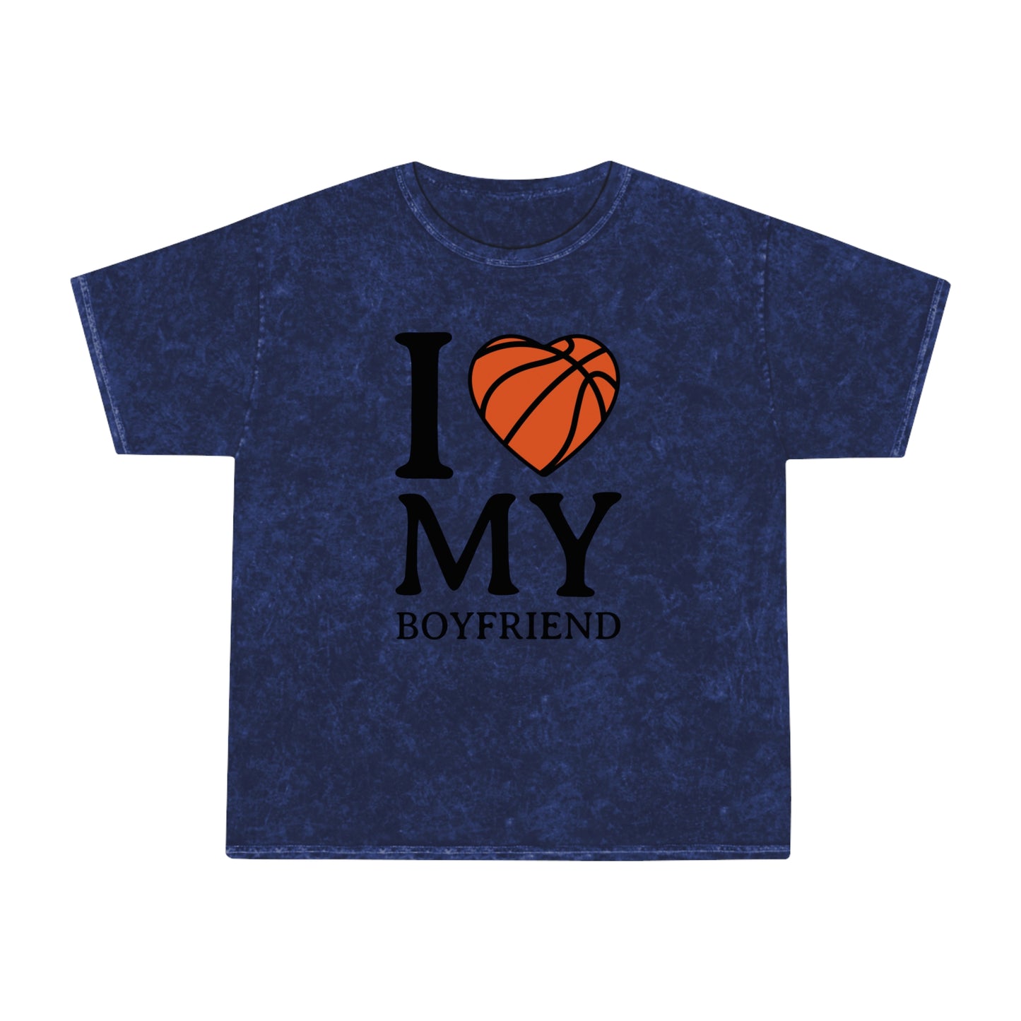 I Love My Boyfriend Unisex Mineral Wash T-Shirt