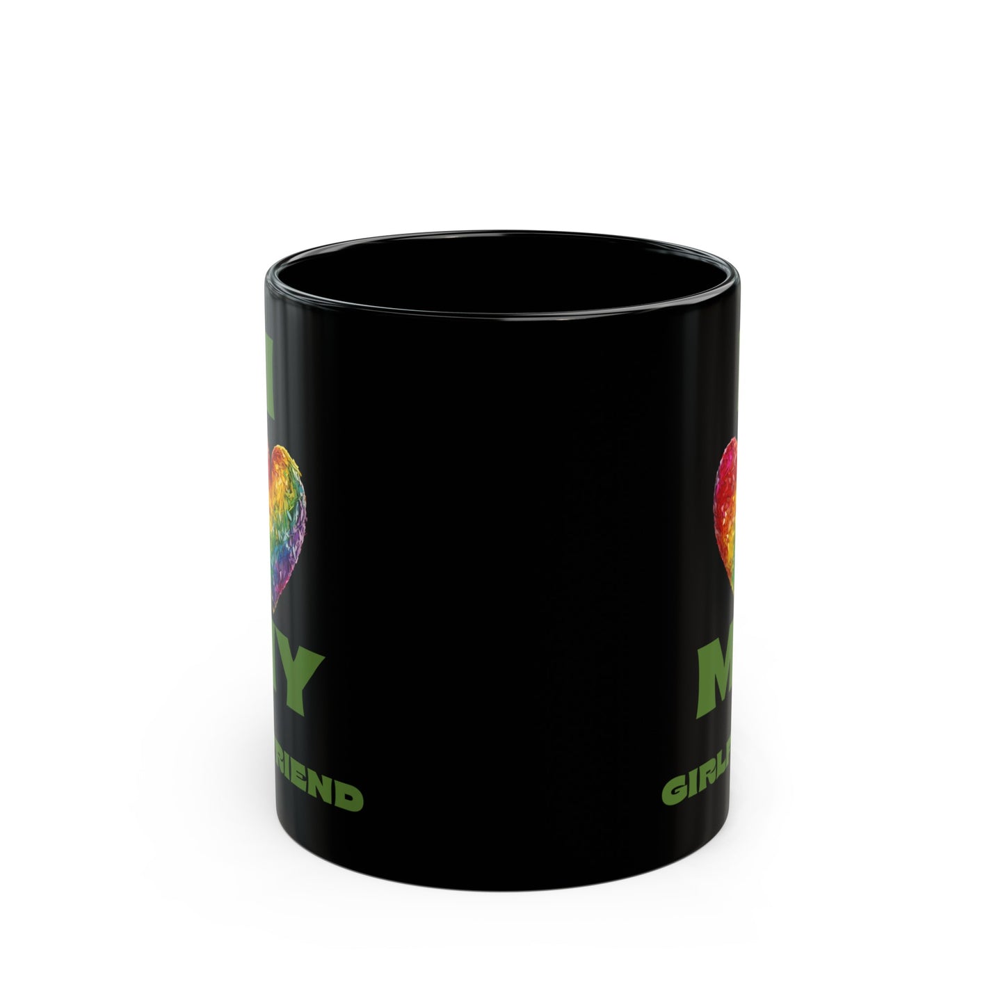 I Love My Girlfriend 11oz Black Mug