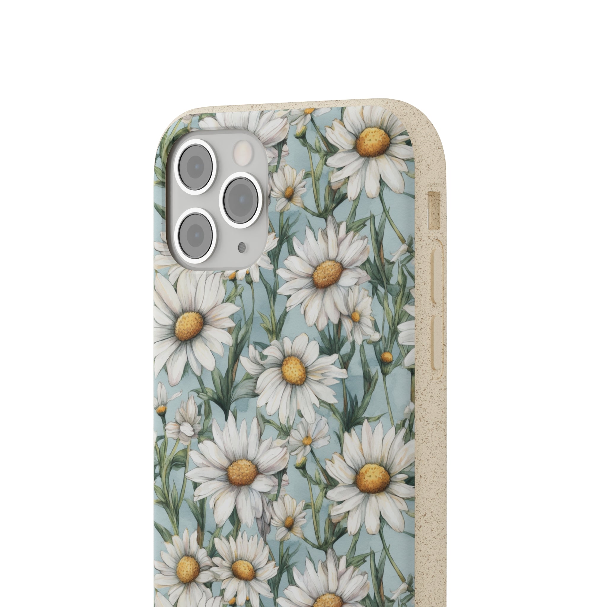 Daisy iPhone case, birth month April iPhone case, birth flower iPhone case, April Daisy iPhone case, iPhone Case, Biodegradable iPhone Cases, Biodegradable Phone Cases