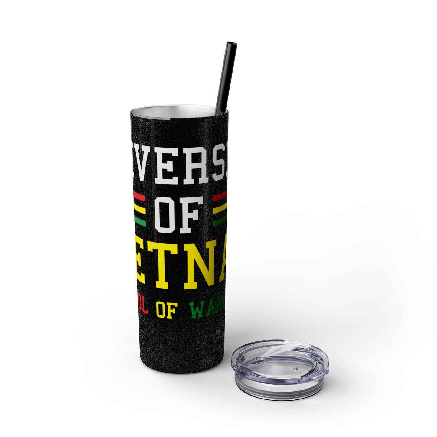 University of Vietnam School of War Skinny Tumbler with Straw, 20oz